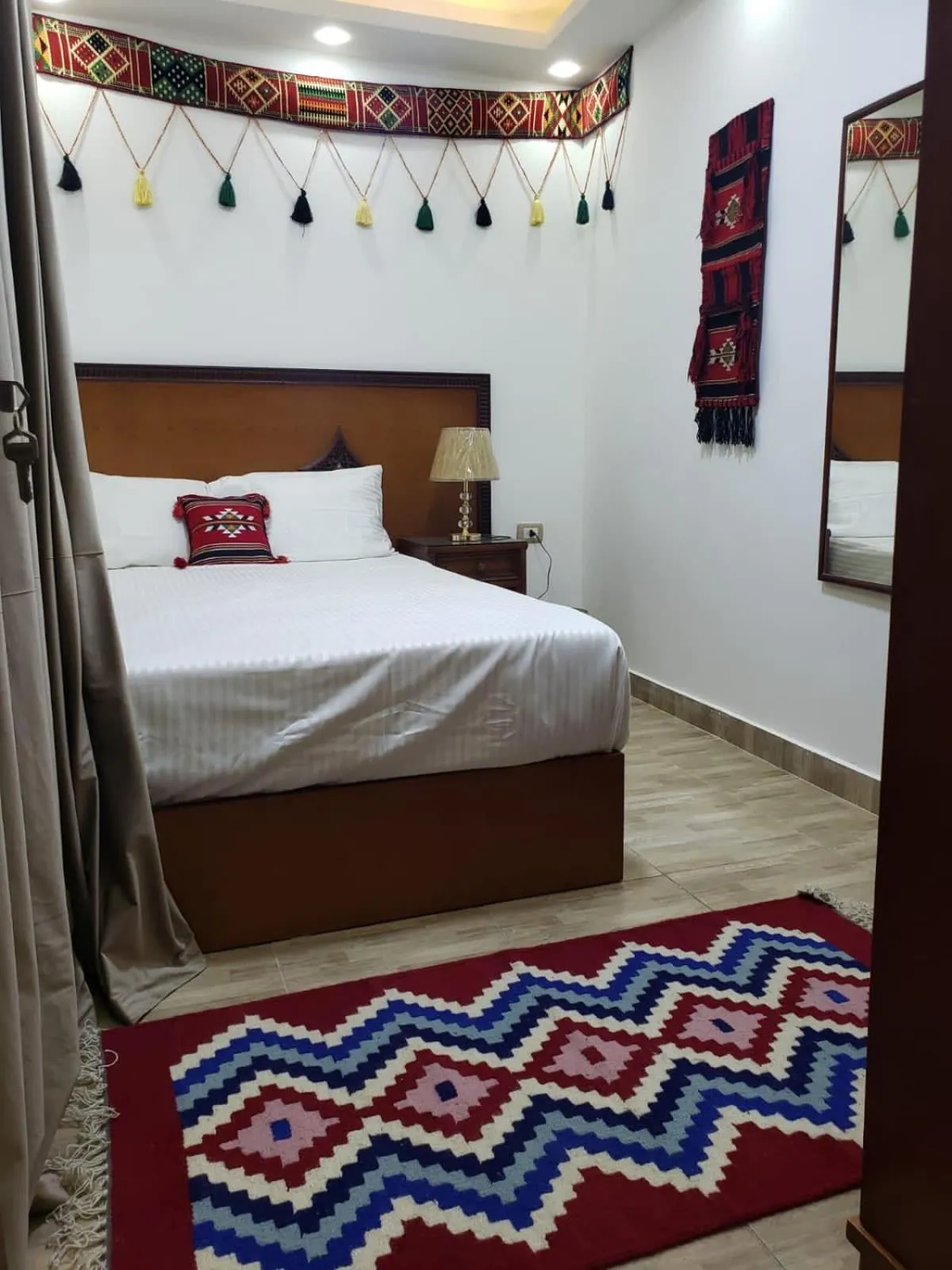 Bed in Atlantis Pyramids Inn