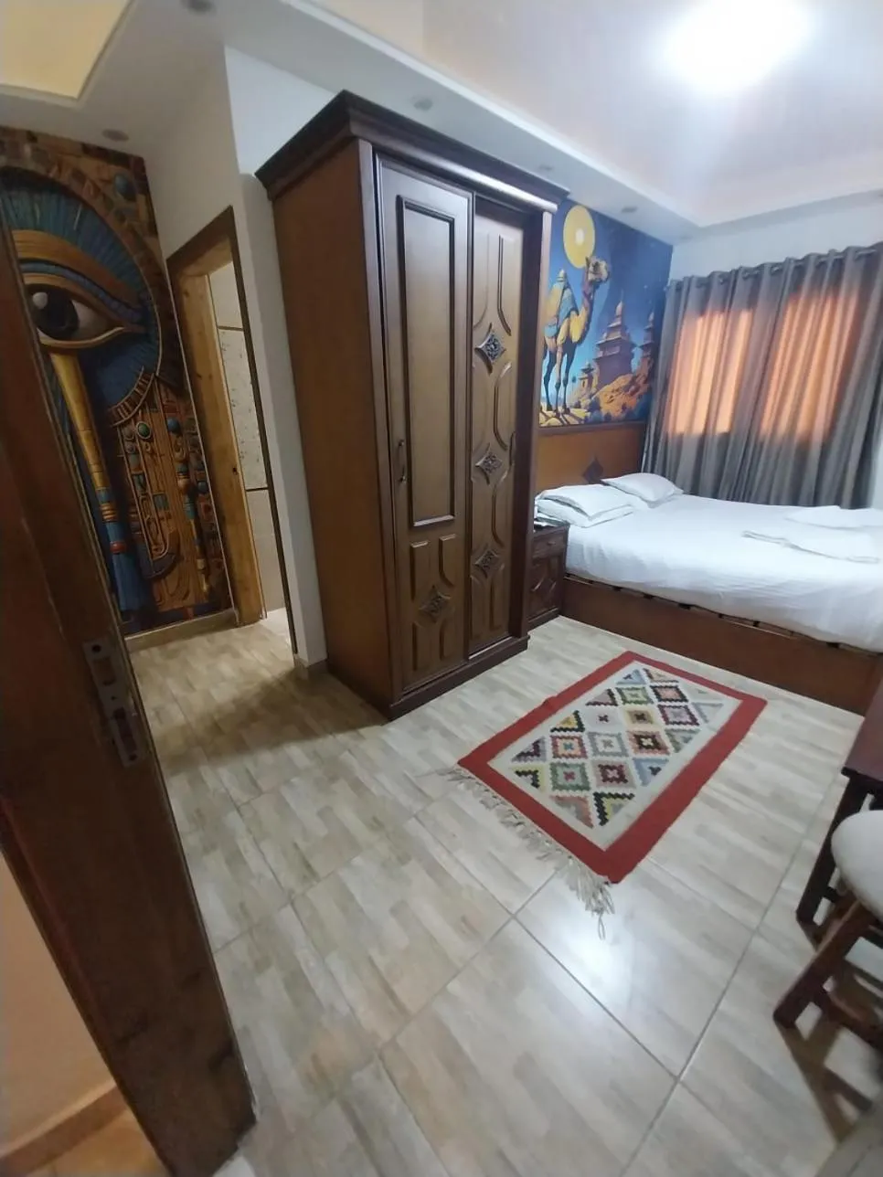 Bed in Atlantis Pyramids Inn