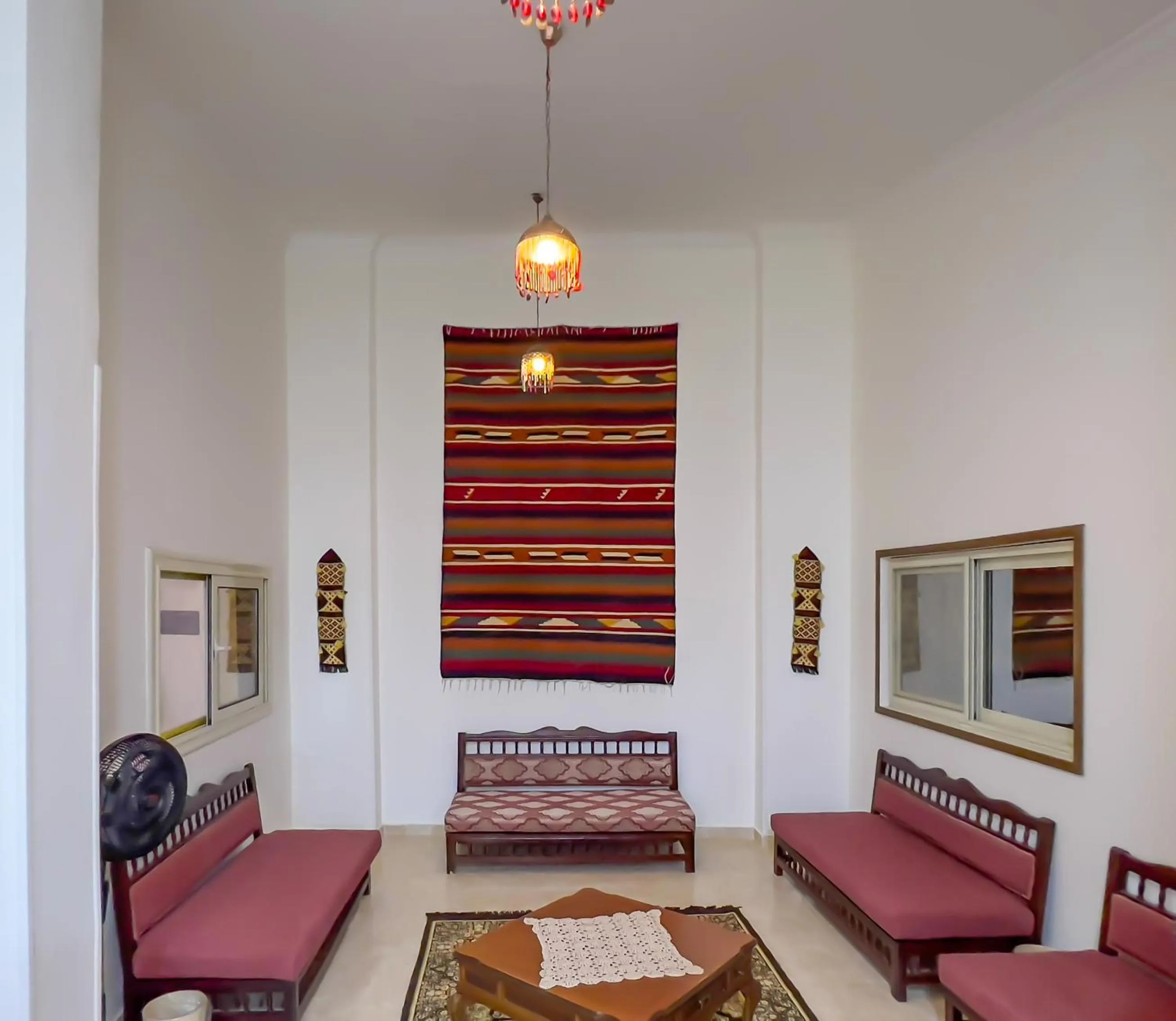 Living room in Atlantis Pyramids Inn