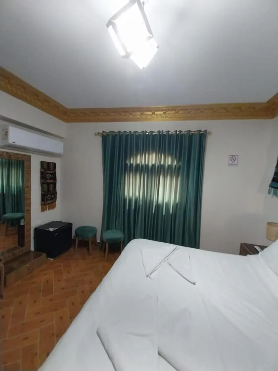 Bed in Atlantis Pyramids Inn