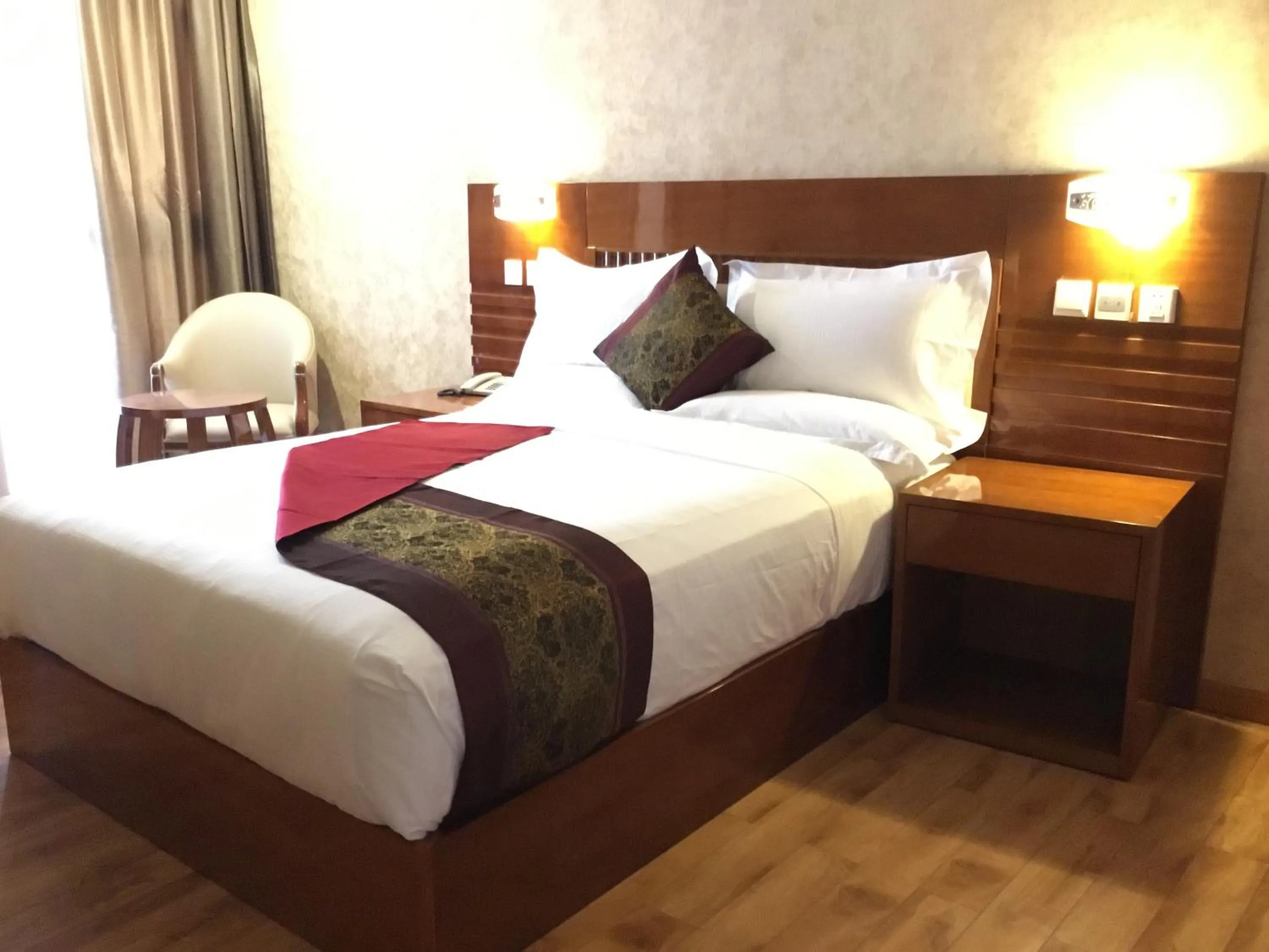 Bed in Marcen Addis Hotel