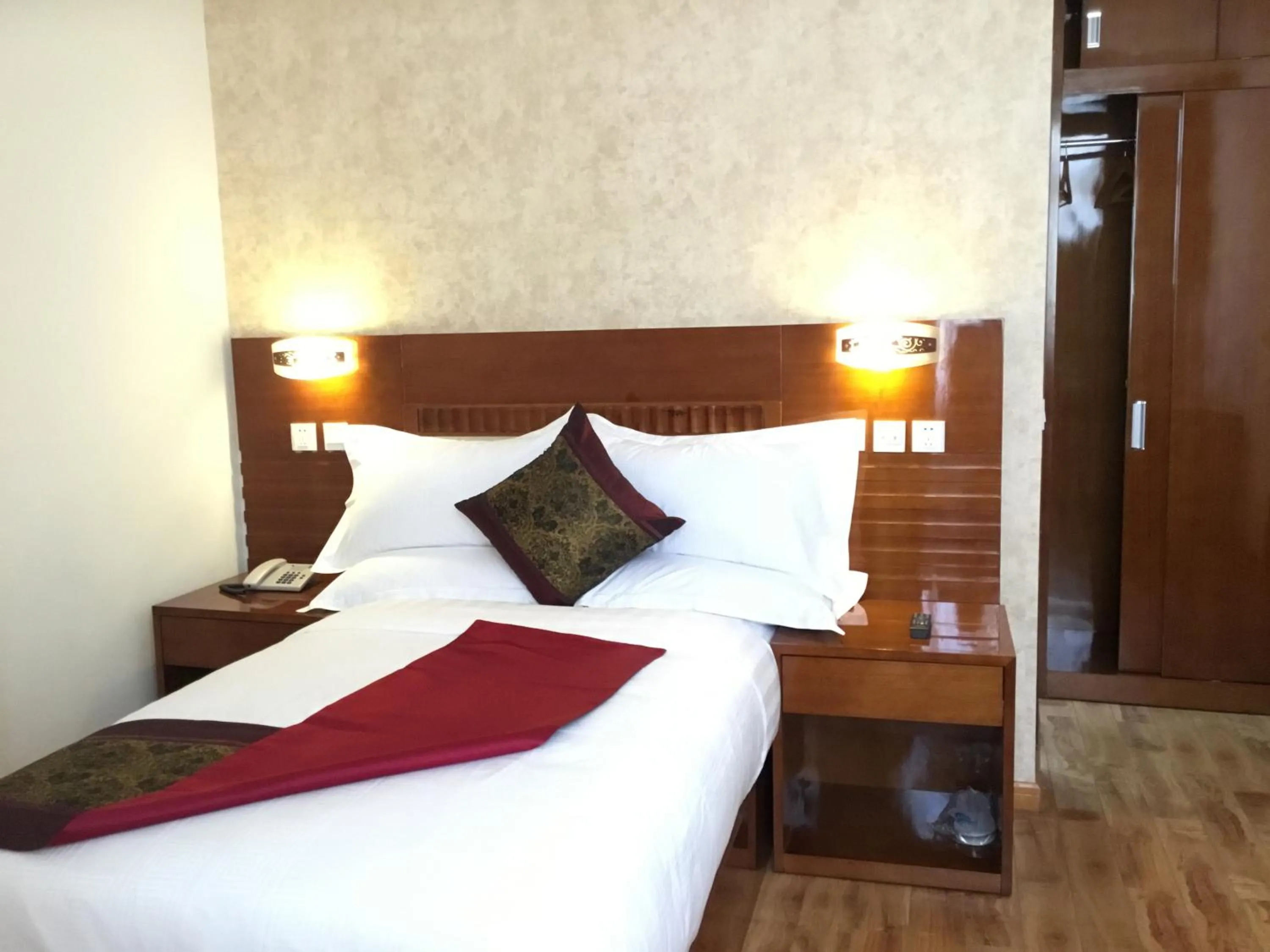 Bed in Marcen Addis Hotel