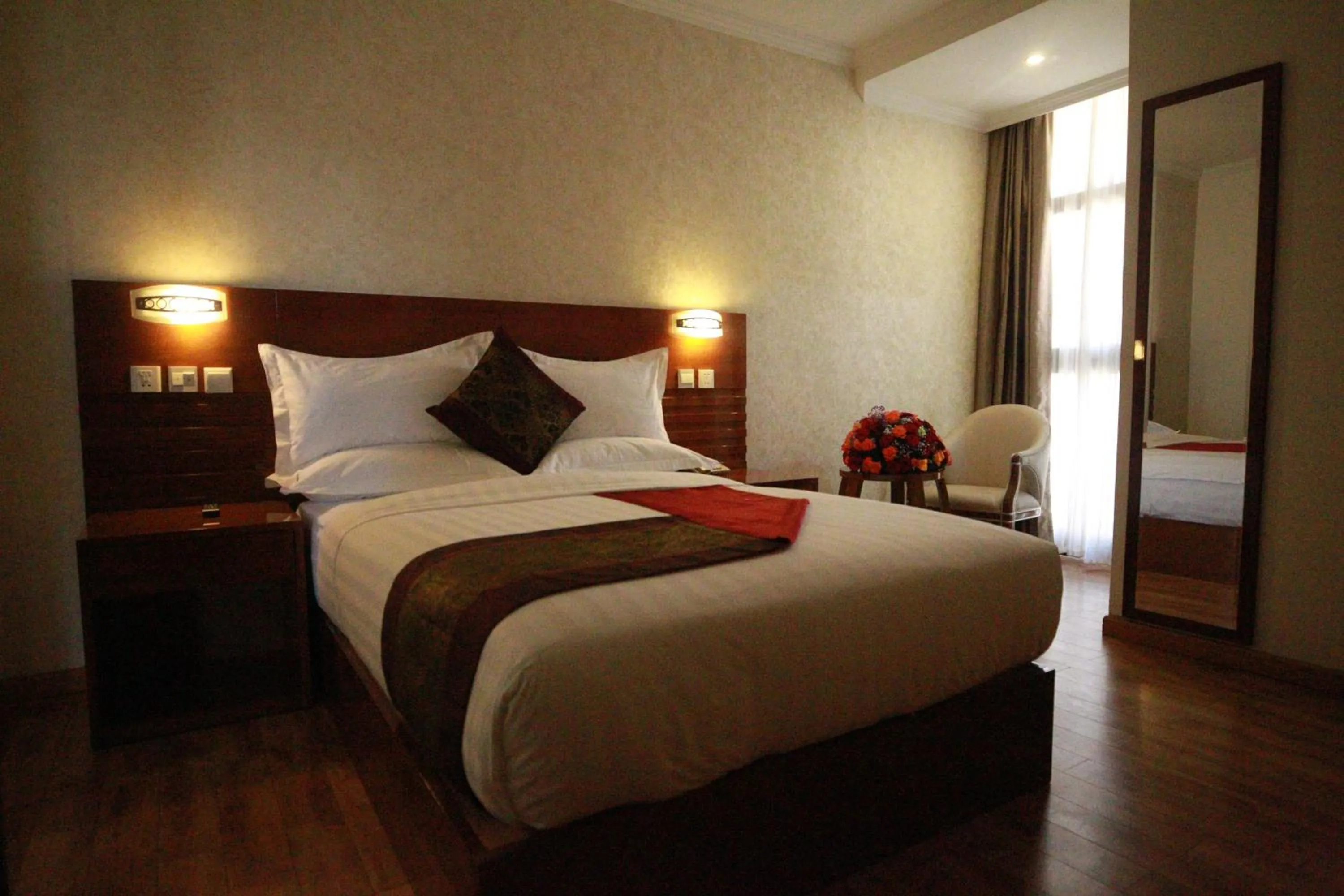 Bed in Marcen Addis Hotel