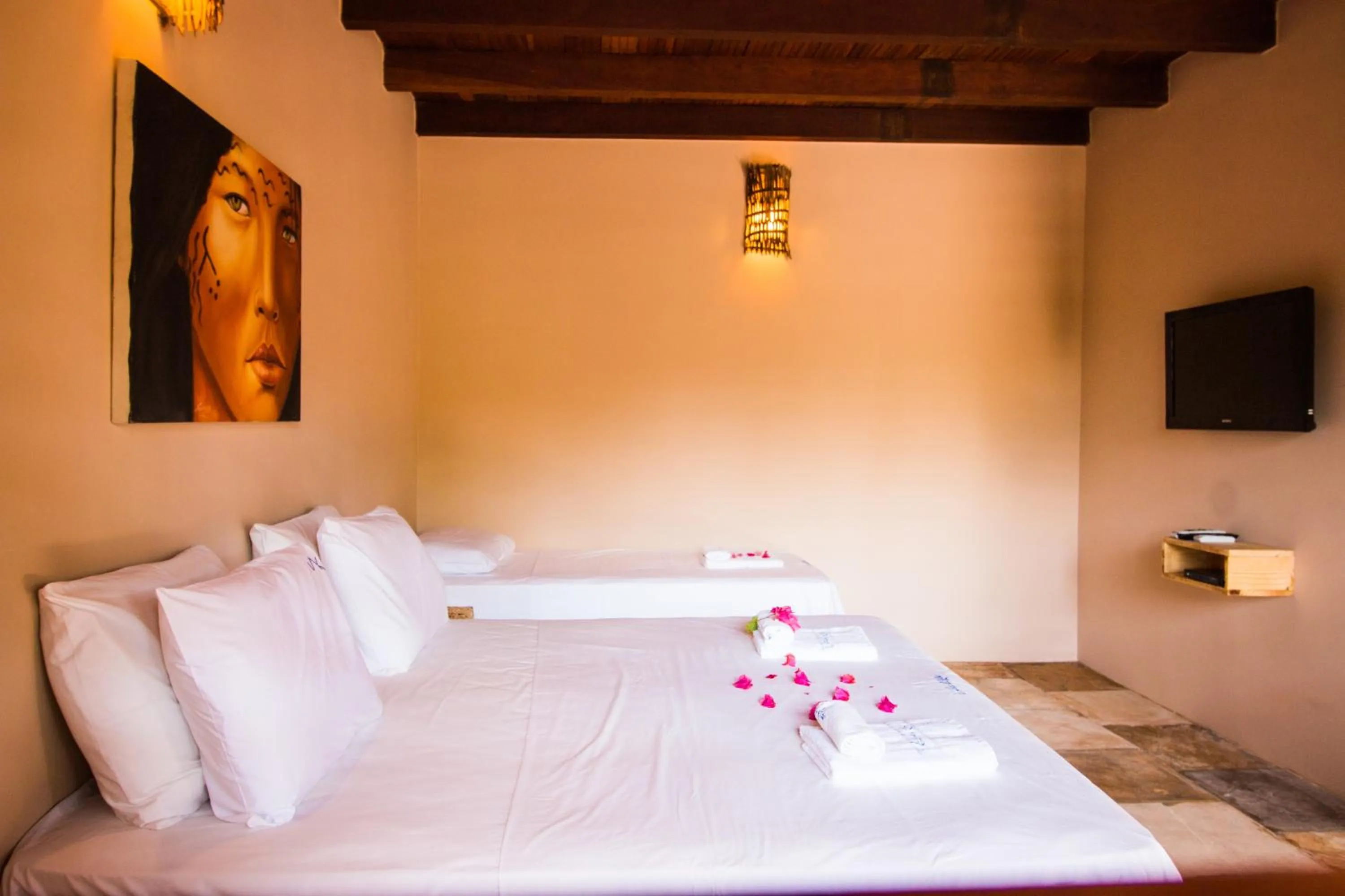 Bed in Pousada Vento do Kite