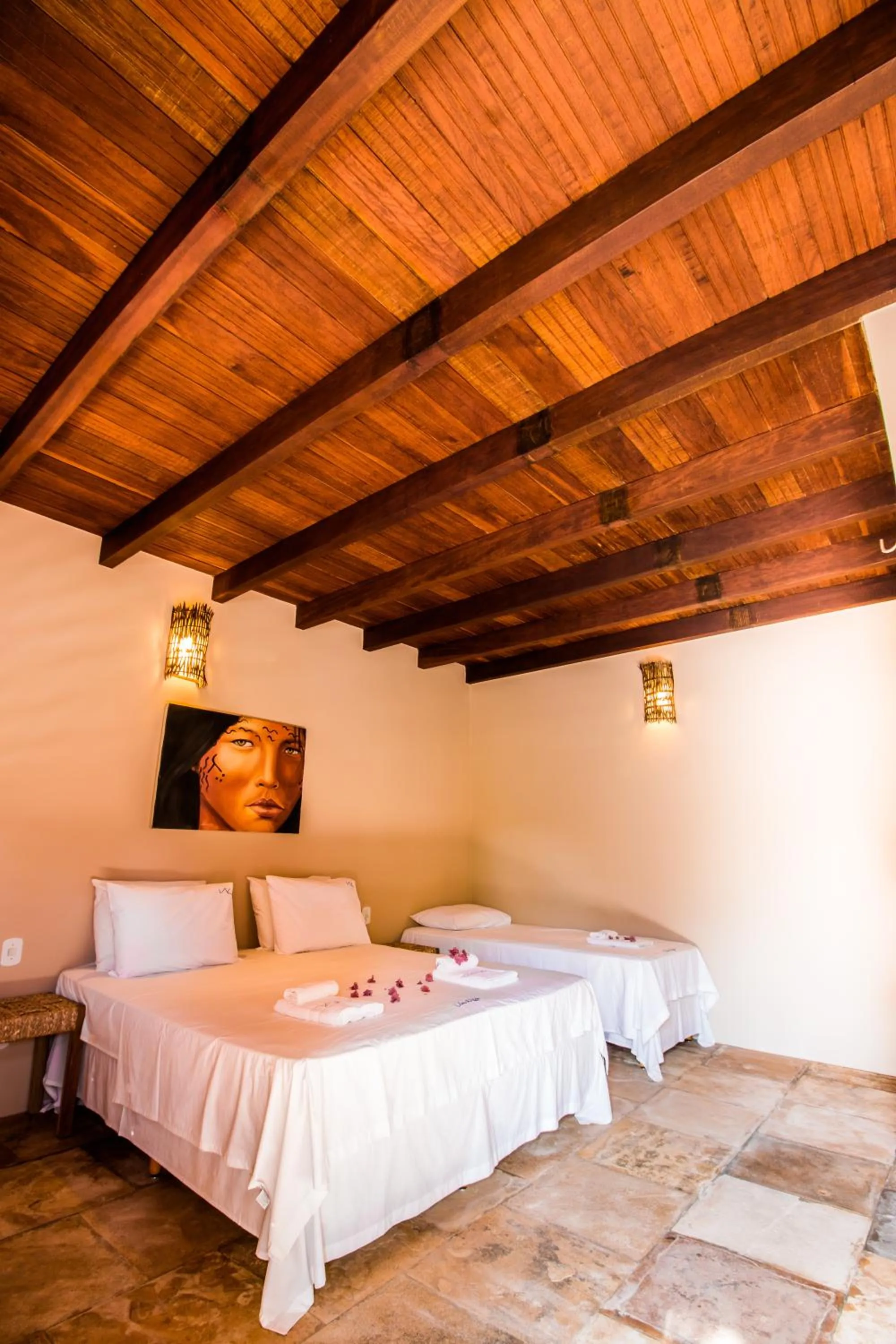 Bed in Pousada Vento do Kite