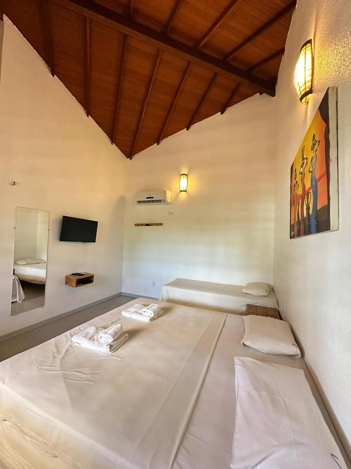 Bed in Pousada Vento do Kite