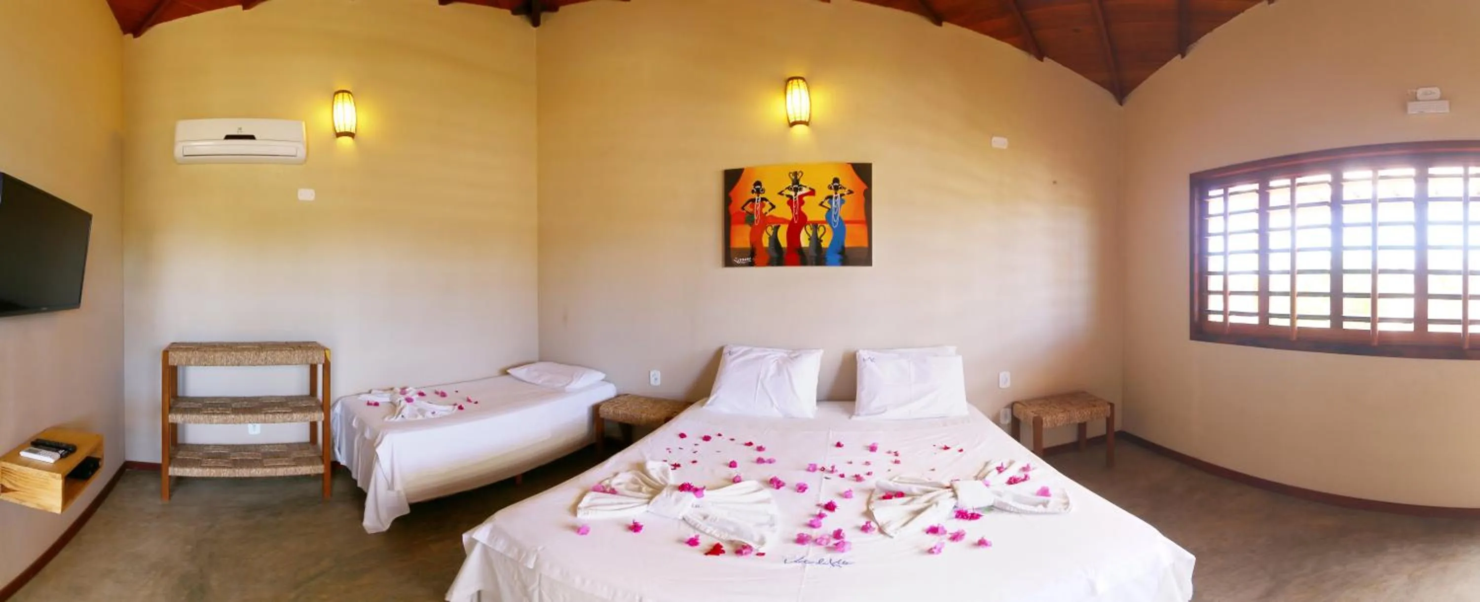 Bed in Pousada Vento do Kite