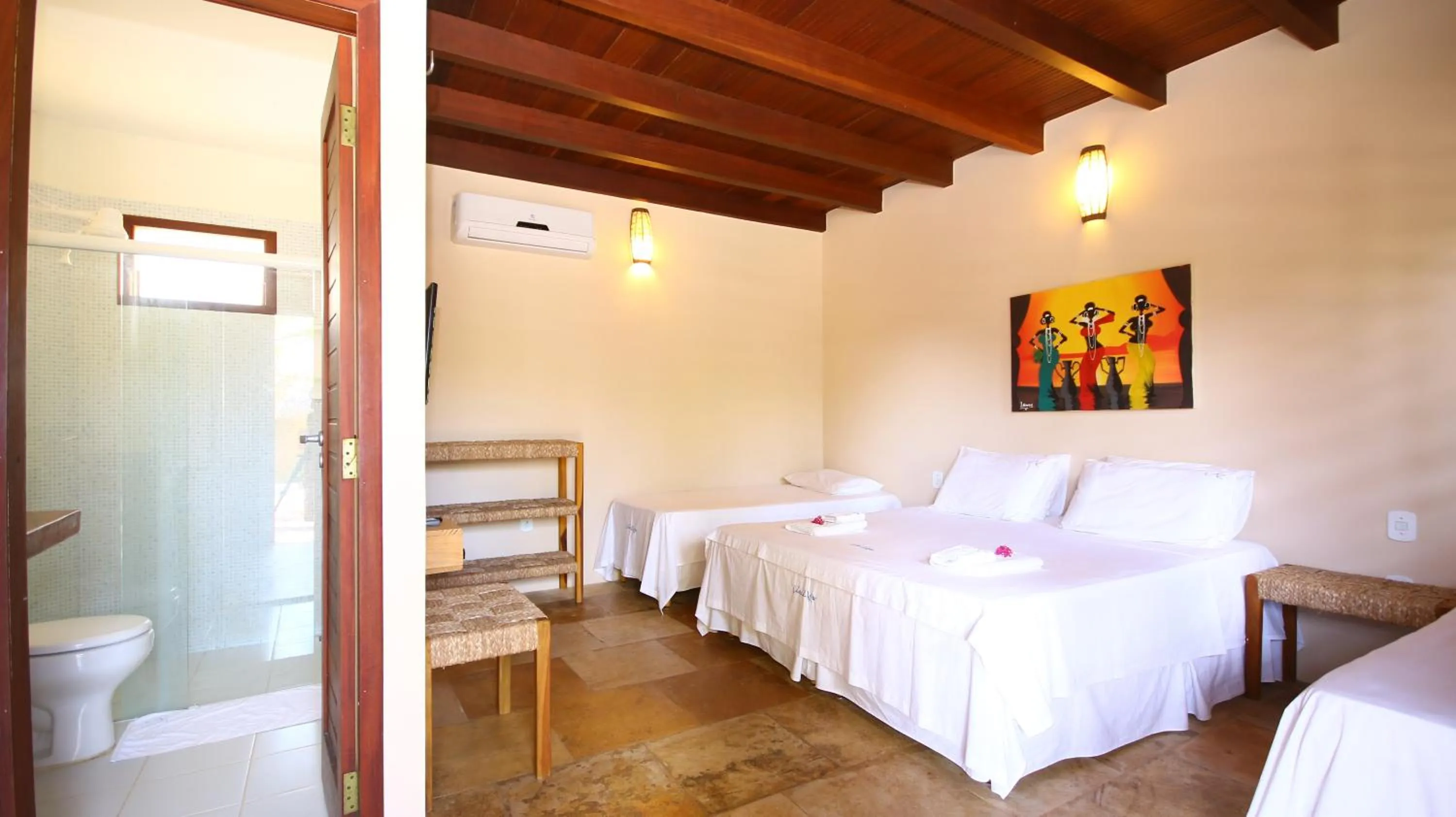 Bed in Pousada Vento do Kite