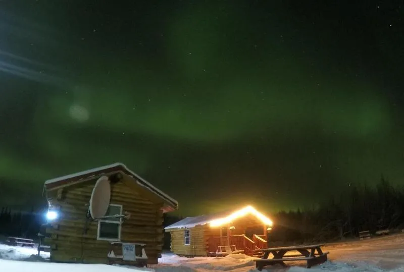 Alaska Log Cabins on the Pond