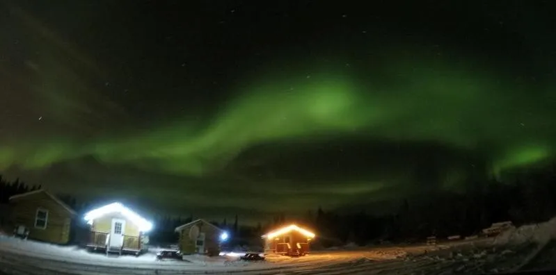 Alaska Log Cabins on the Pond