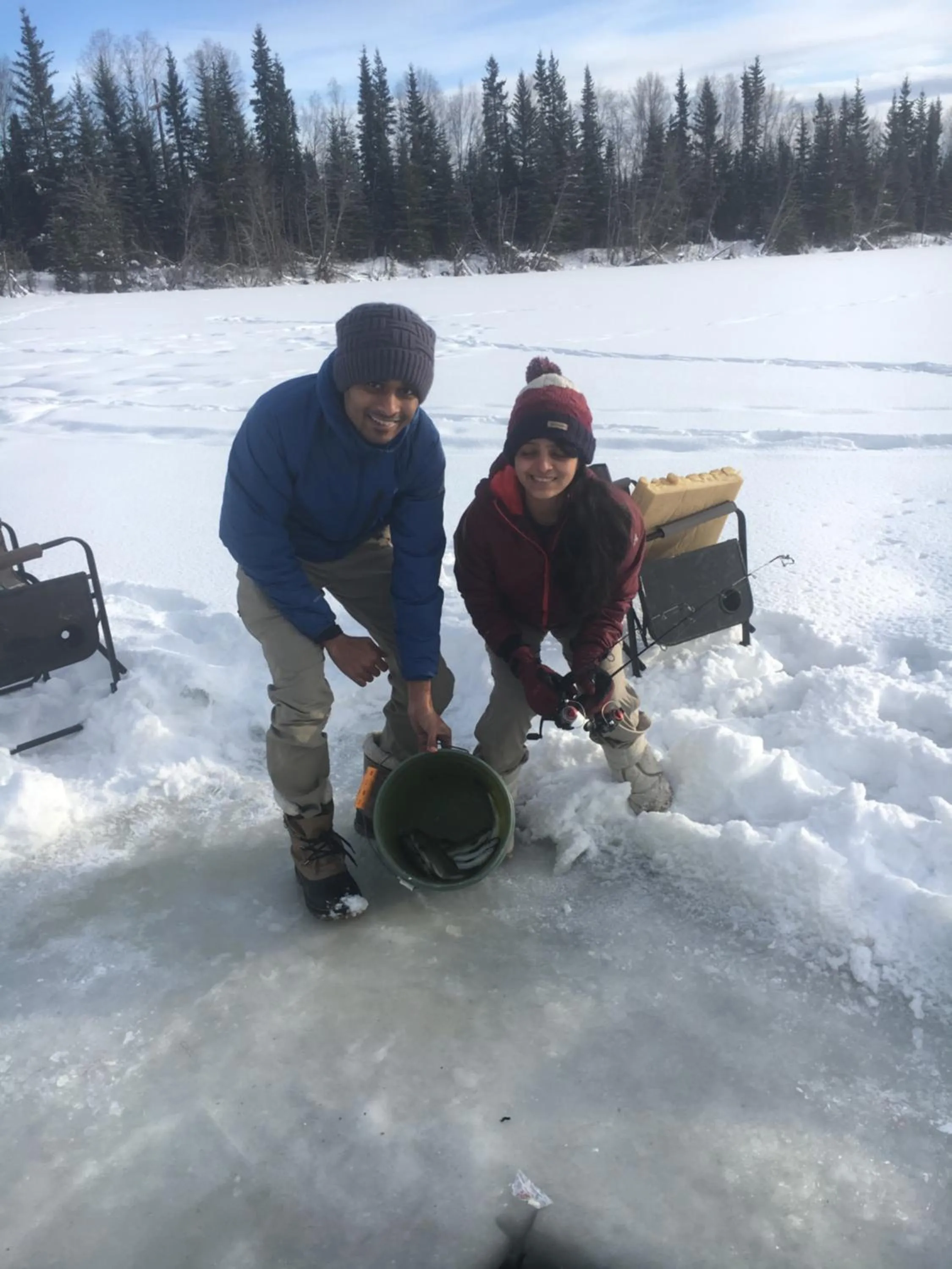 Alaska Log Cabins on the Pond