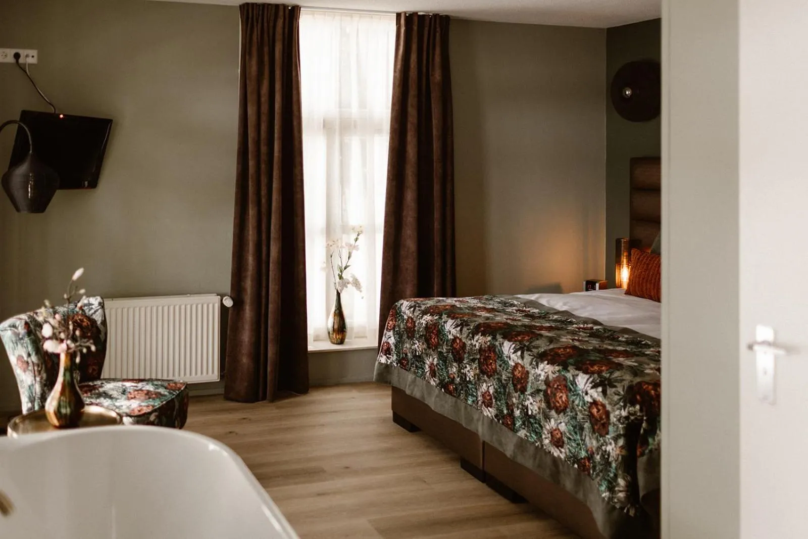 Bed in Hotel Restaurant Belvédère