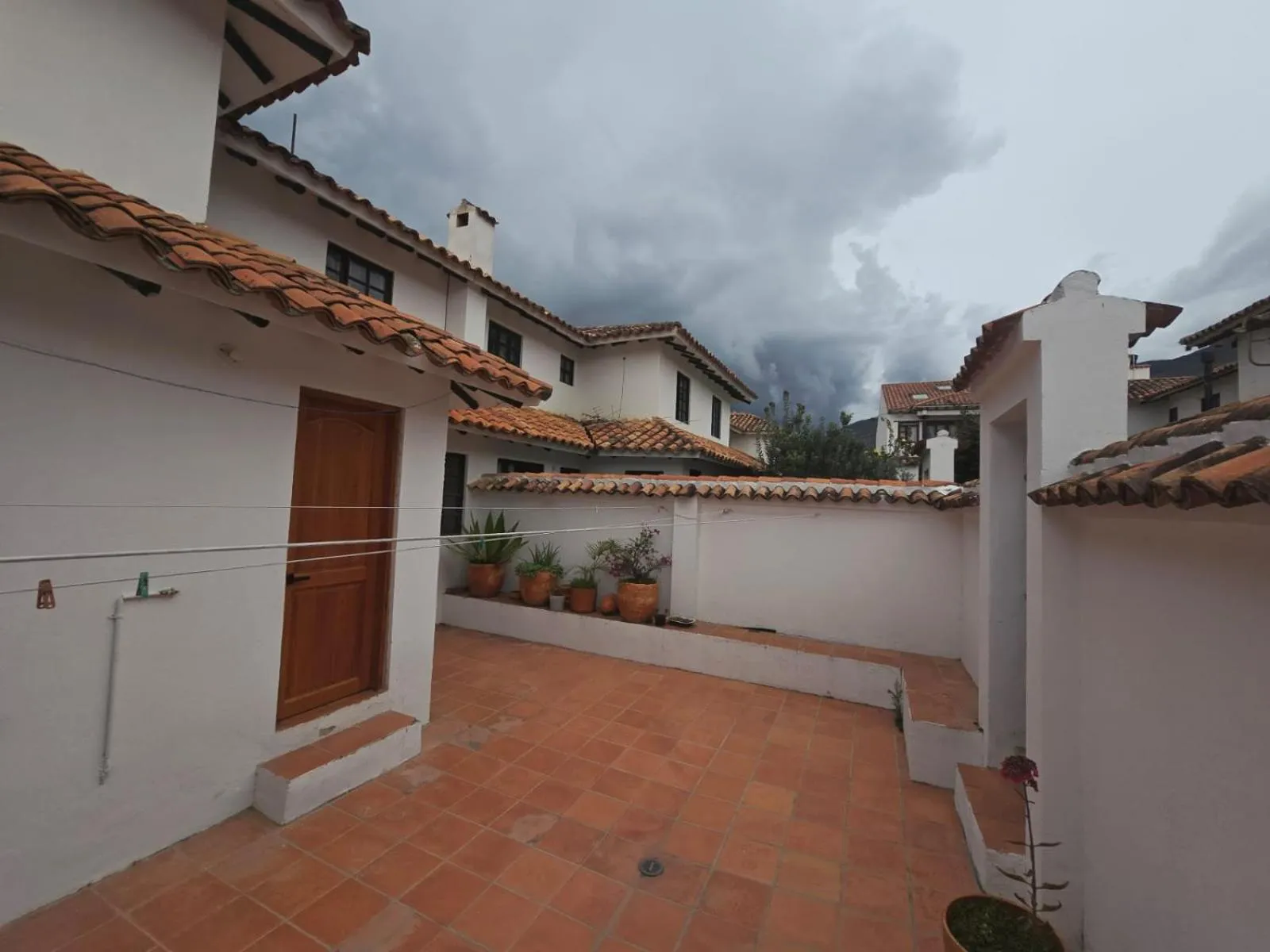 Patio in Aparta Hotel El Refugio de María