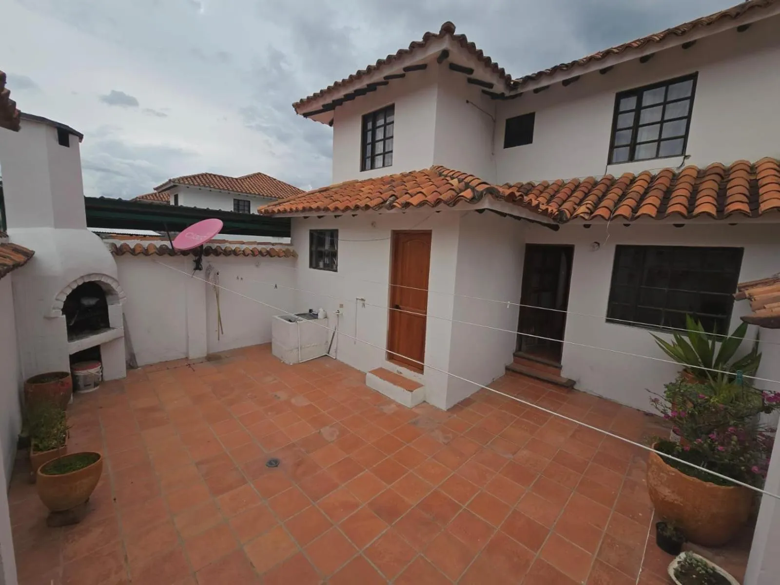 Patio in Aparta Hotel El Refugio de María