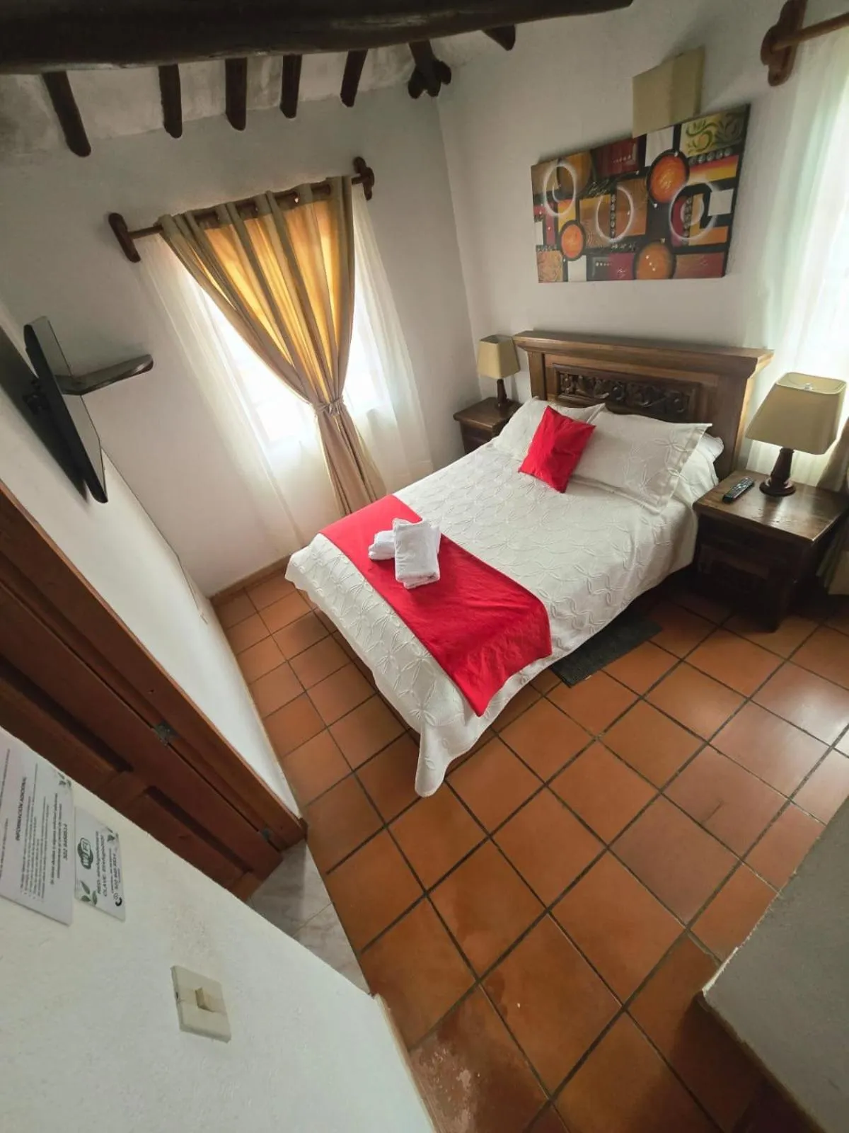 Photo of the whole room, Bed in Aparta Hotel El Refugio de María