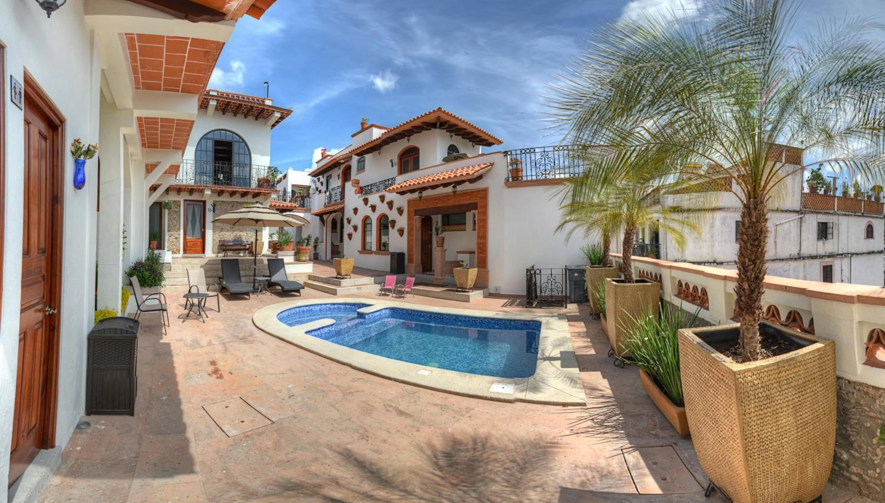 Patio in Hotel Santa Paula