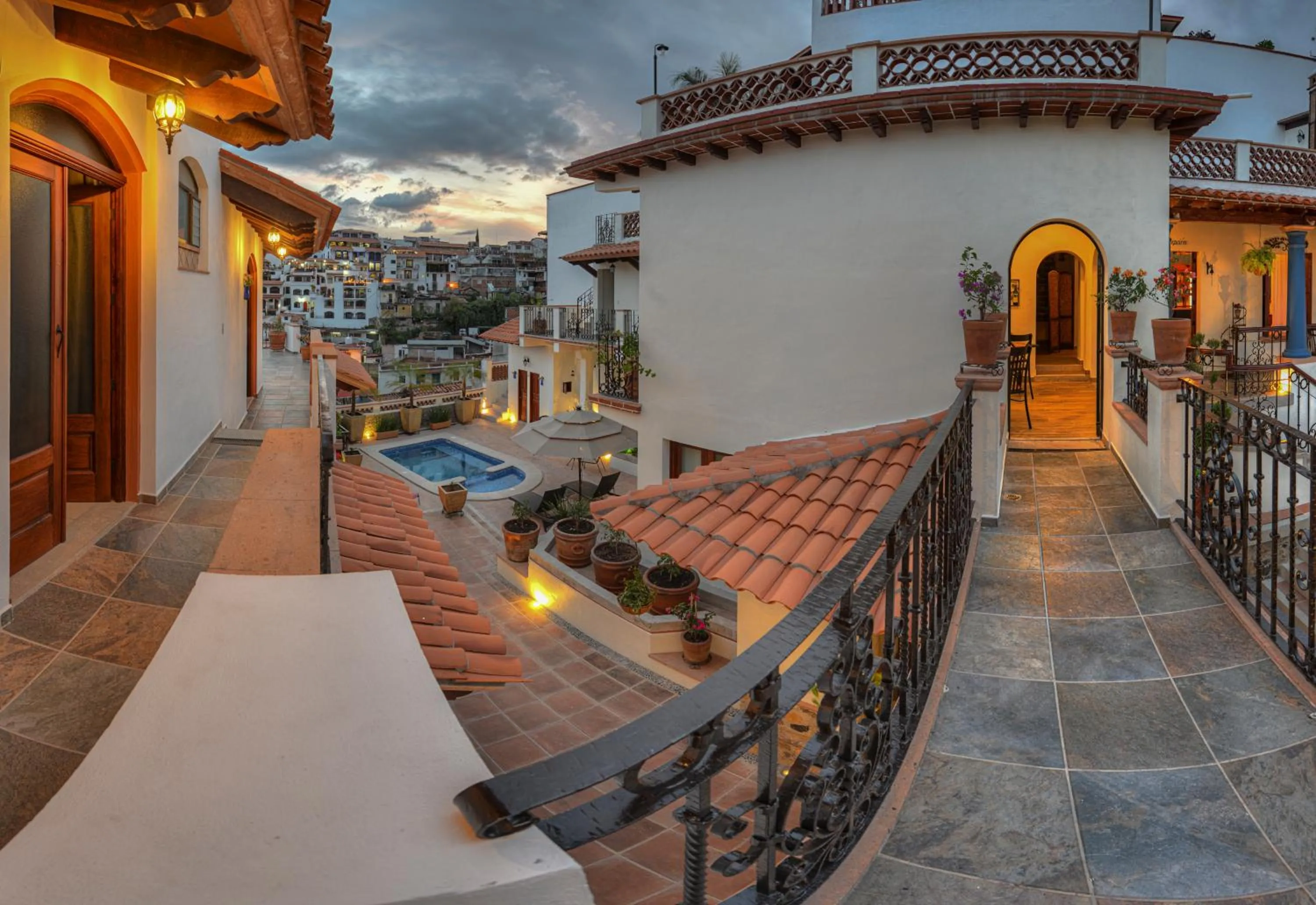 Patio in Hotel Santa Paula