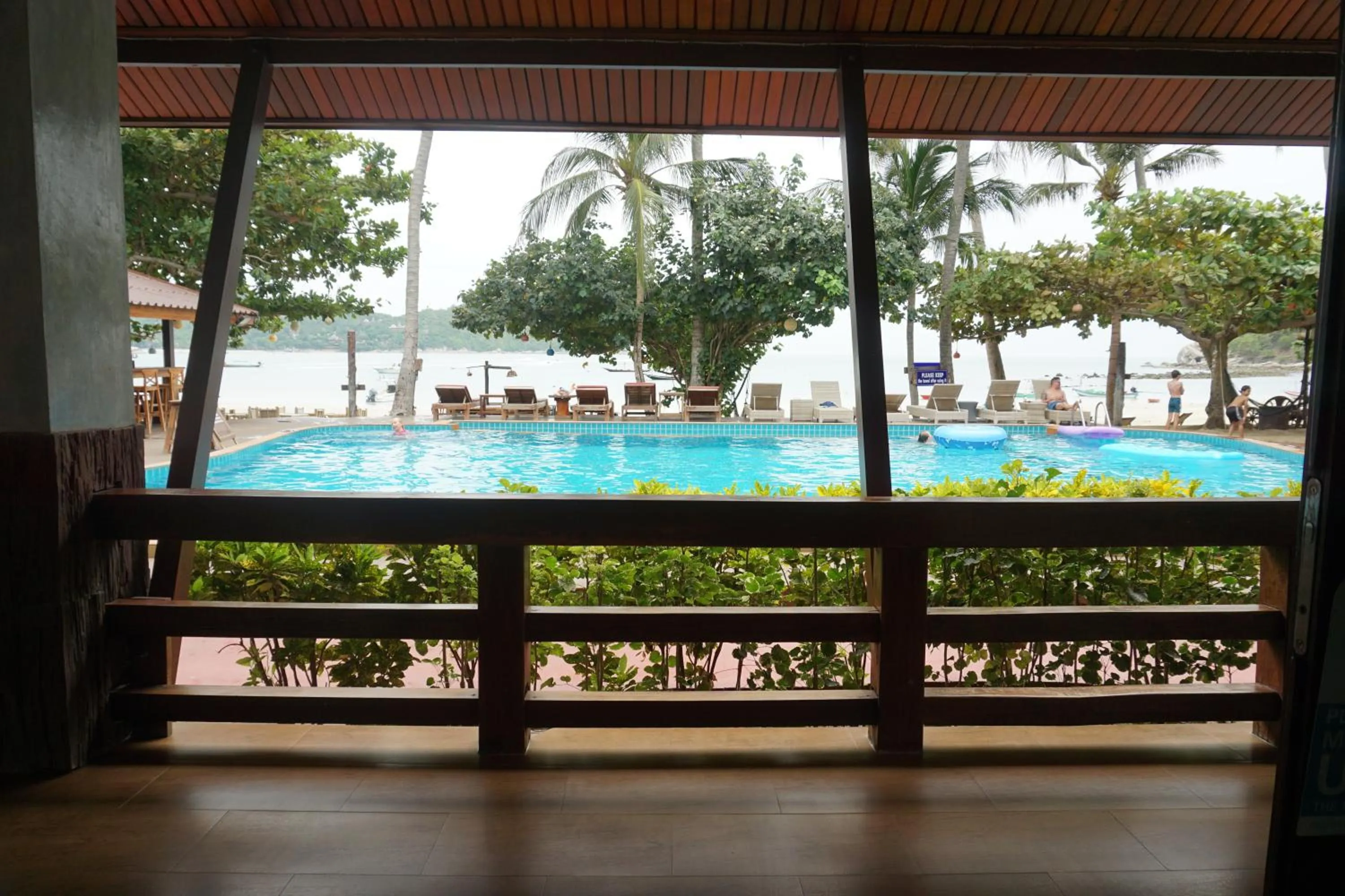 Pool view in Nice Beach Resort Koh Pha-ngan