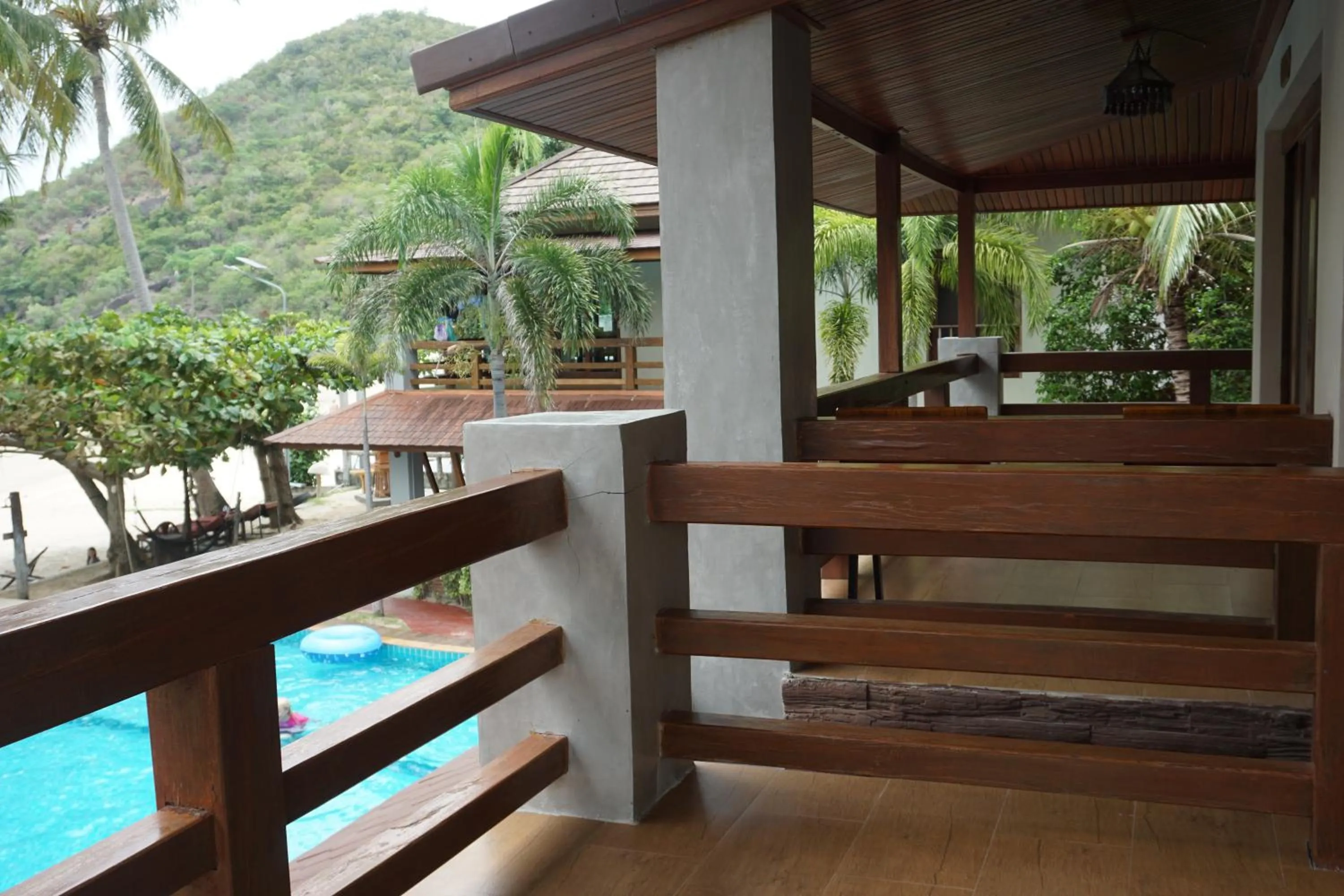 Pool view in Nice Beach Resort Koh Pha-ngan