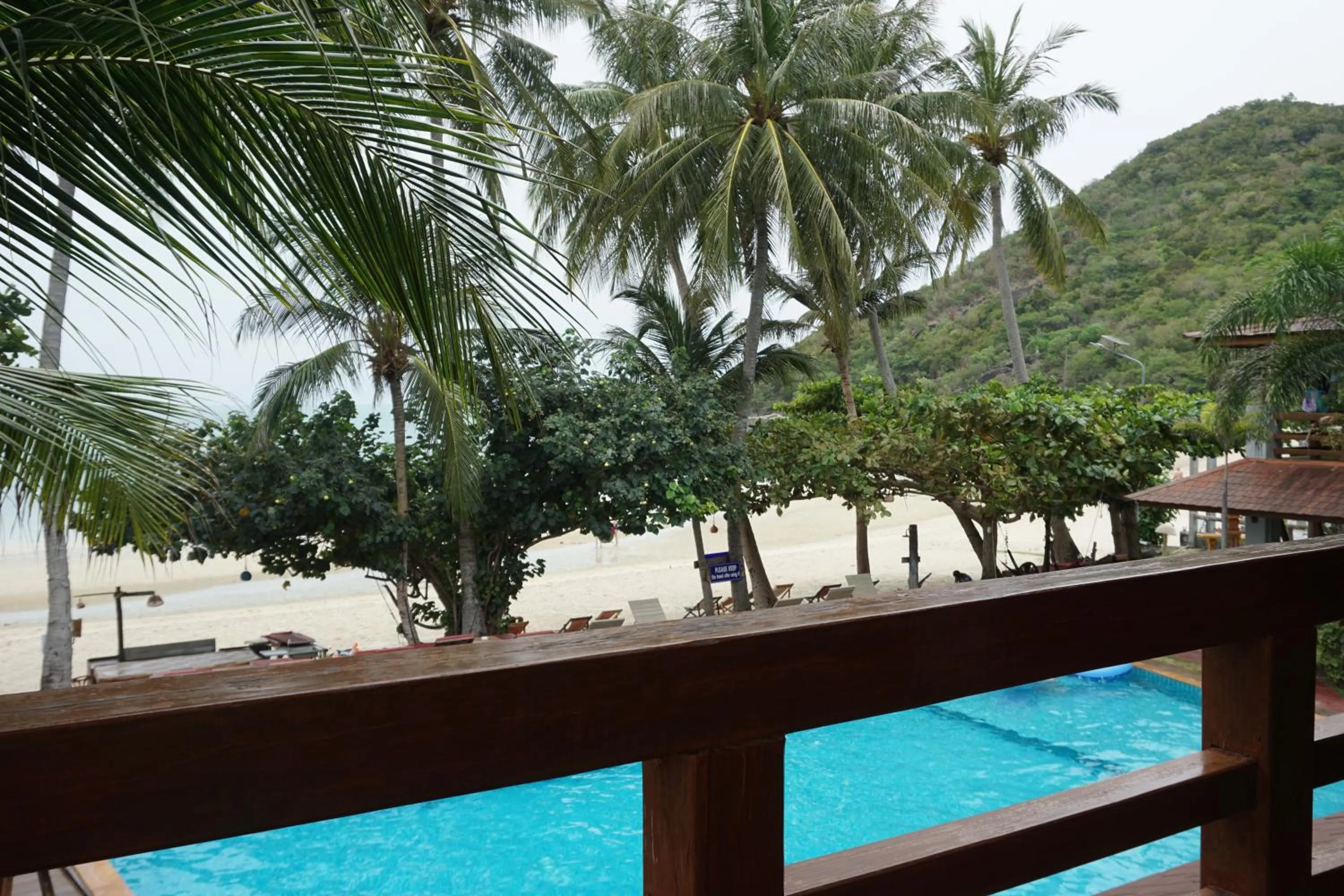Pool view in Nice Beach Resort Koh Pha-ngan