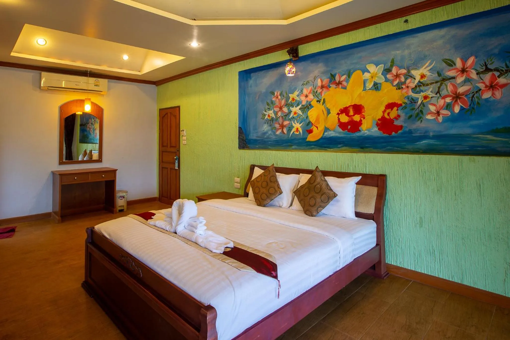 Bedroom, Bed in Nice Beach Resort Koh Pha-ngan