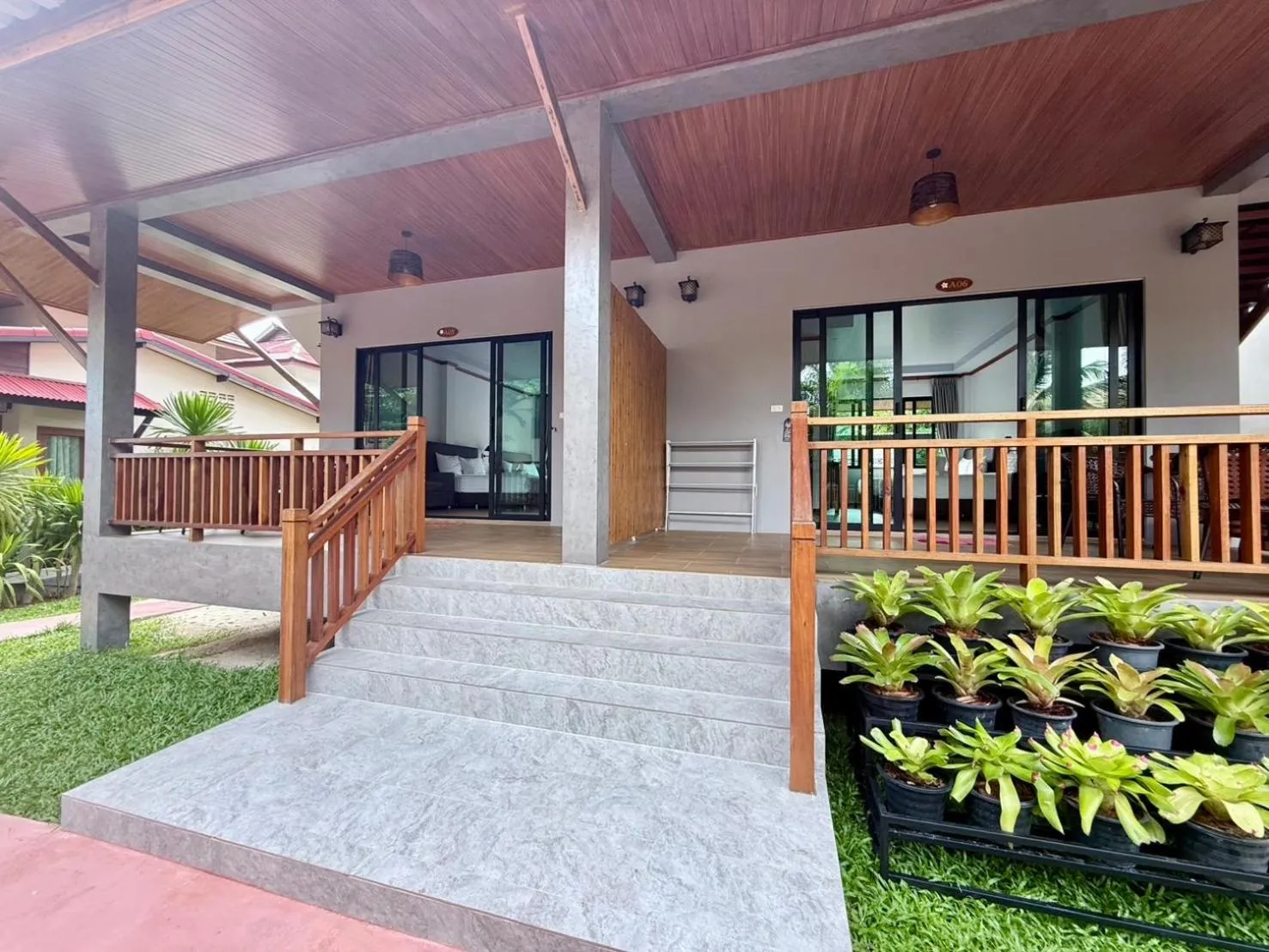 Balcony/Terrace in Nice Beach Resort Koh Pha-ngan