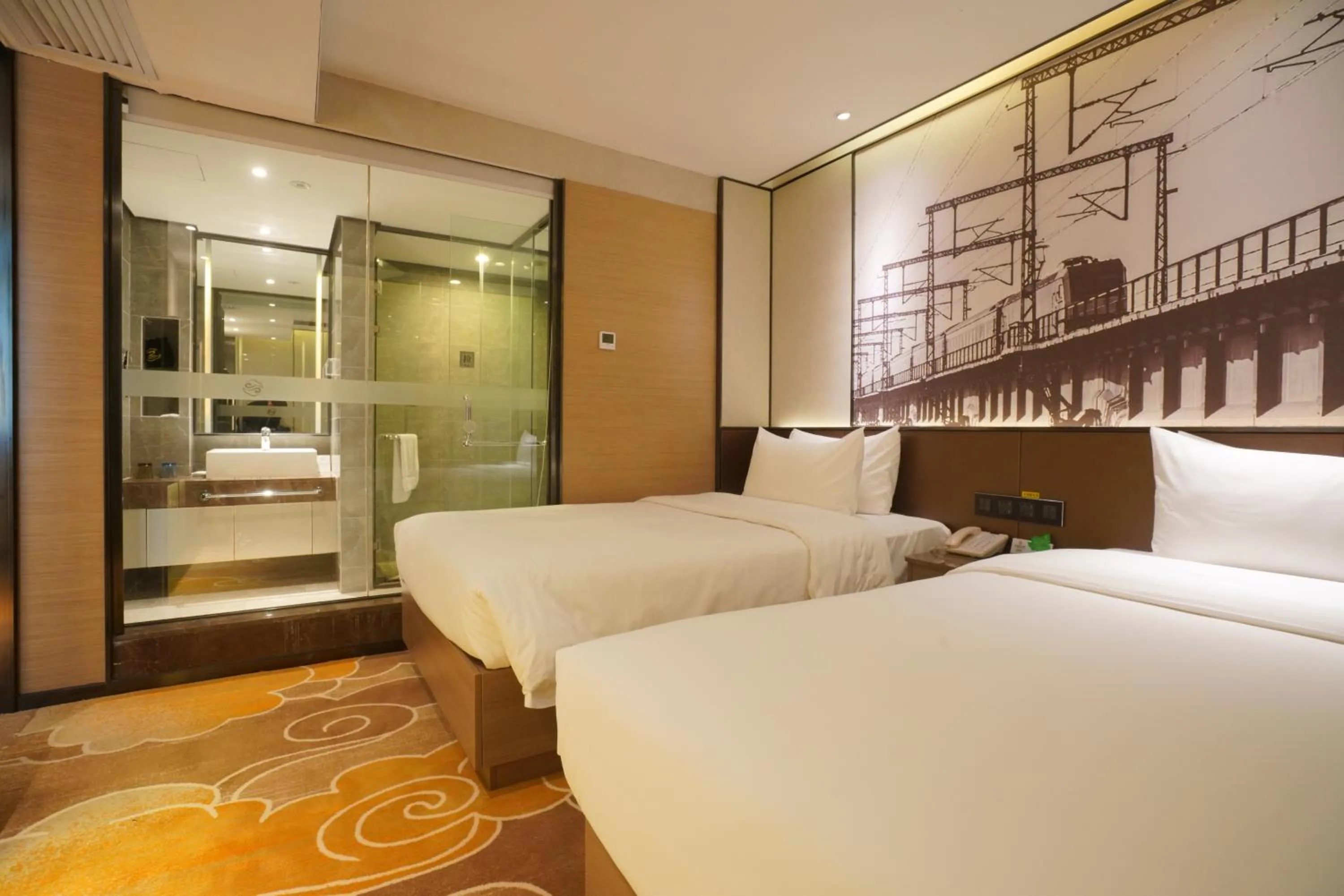 Bed in Guangdong Baiyun City Hotel
