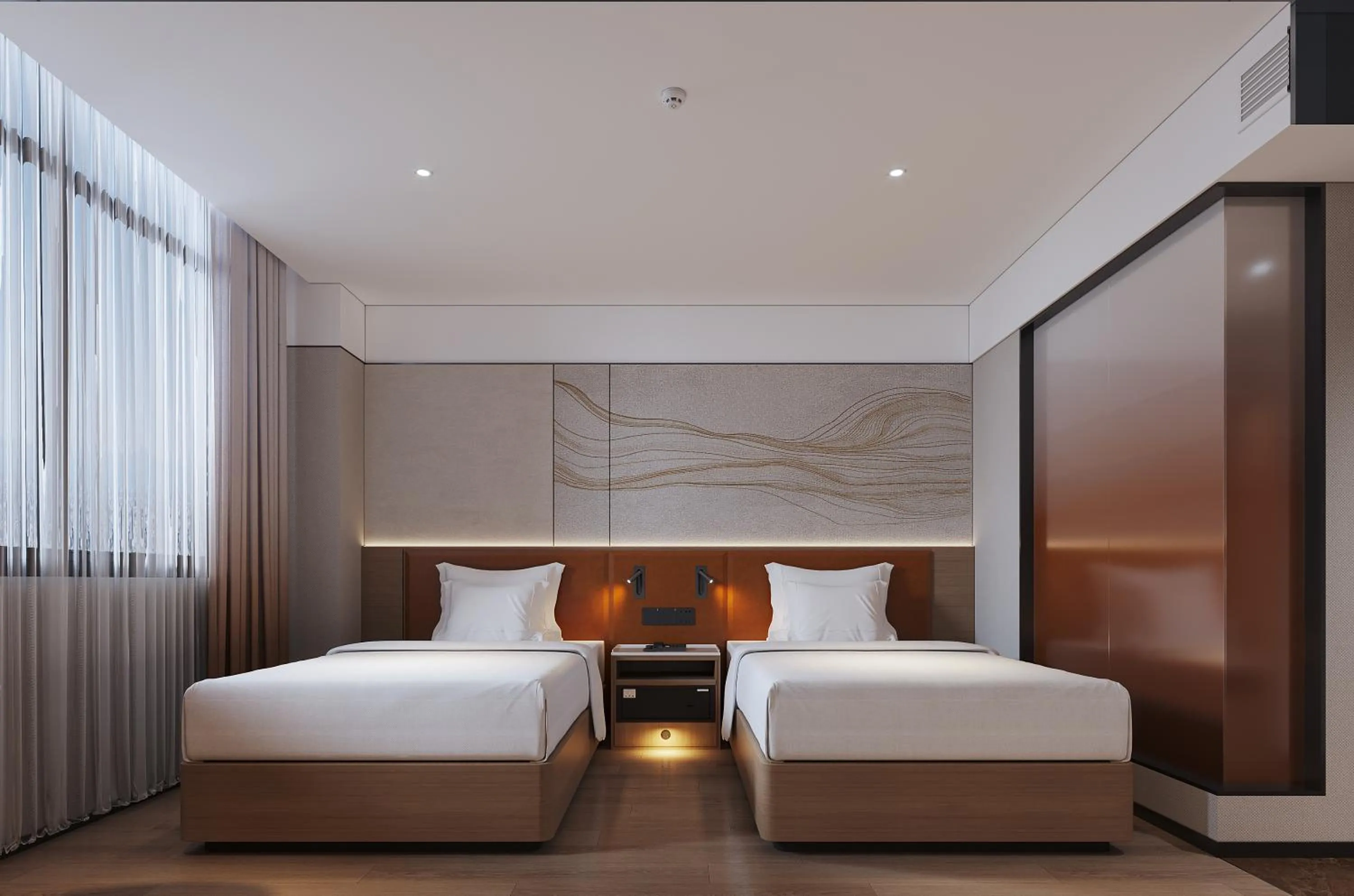 Bed in Guangdong Baiyun City Hotel