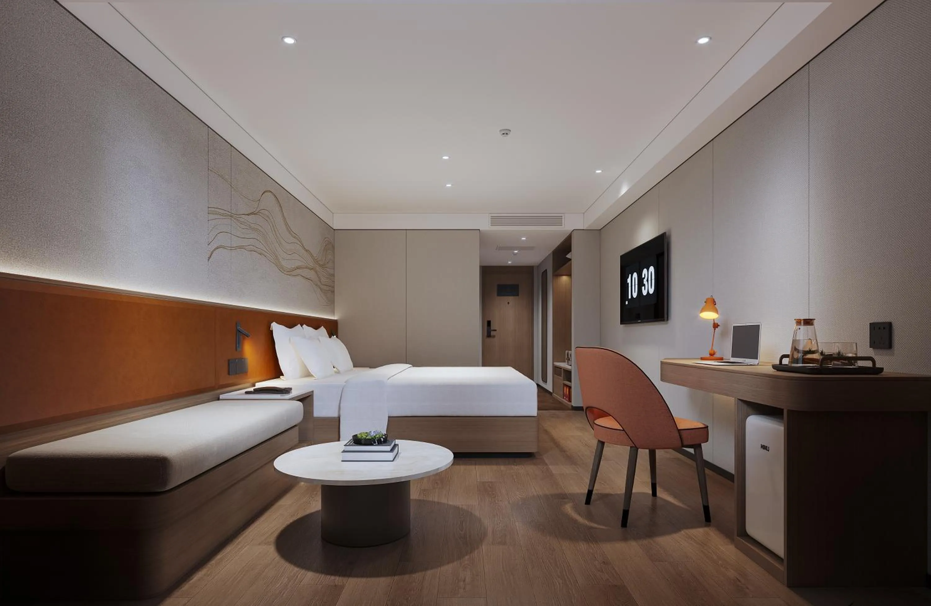 Bed in Guangdong Baiyun City Hotel