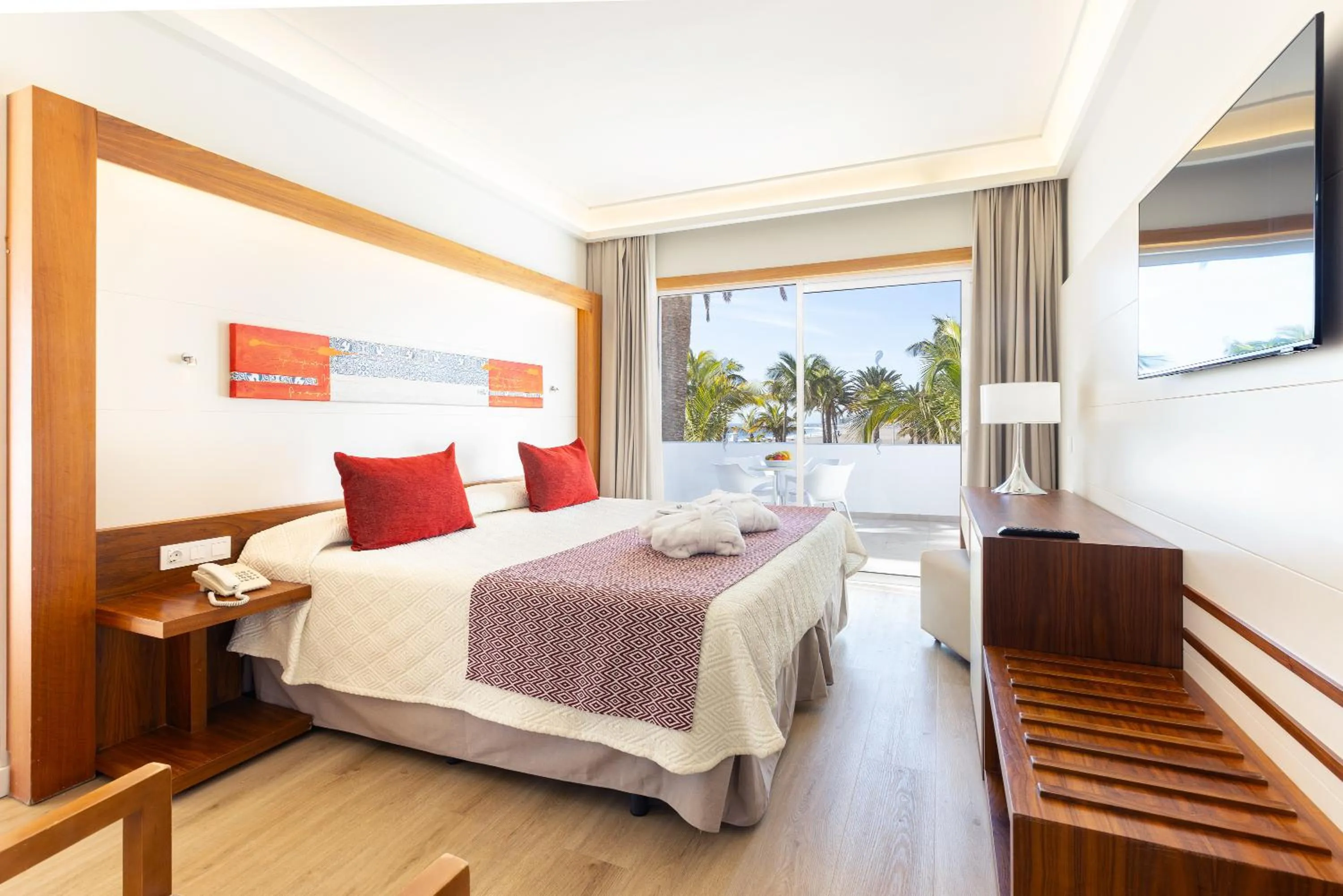 Bed in Hipotels La Geria