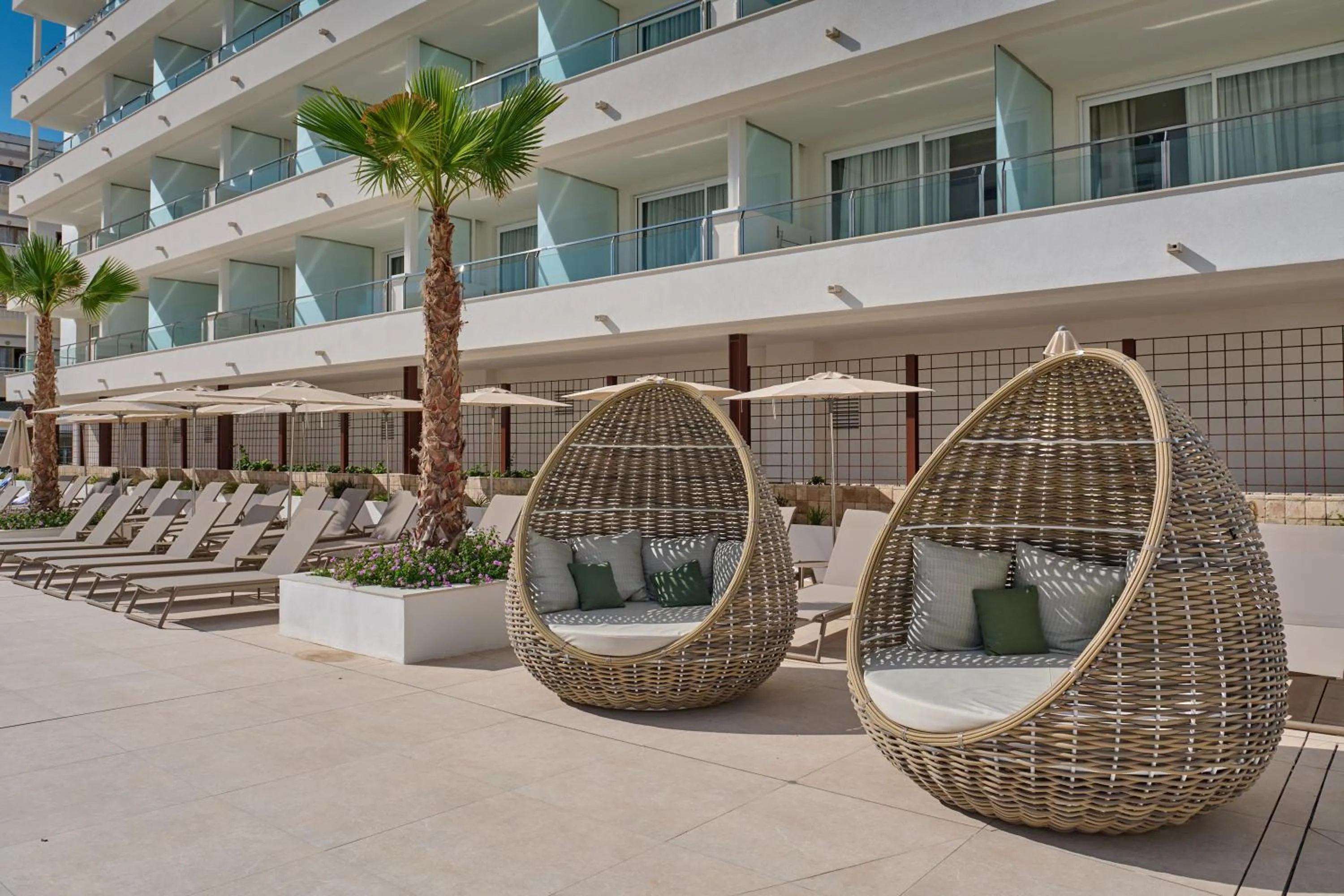 Pool view in Hipotels Don Juan