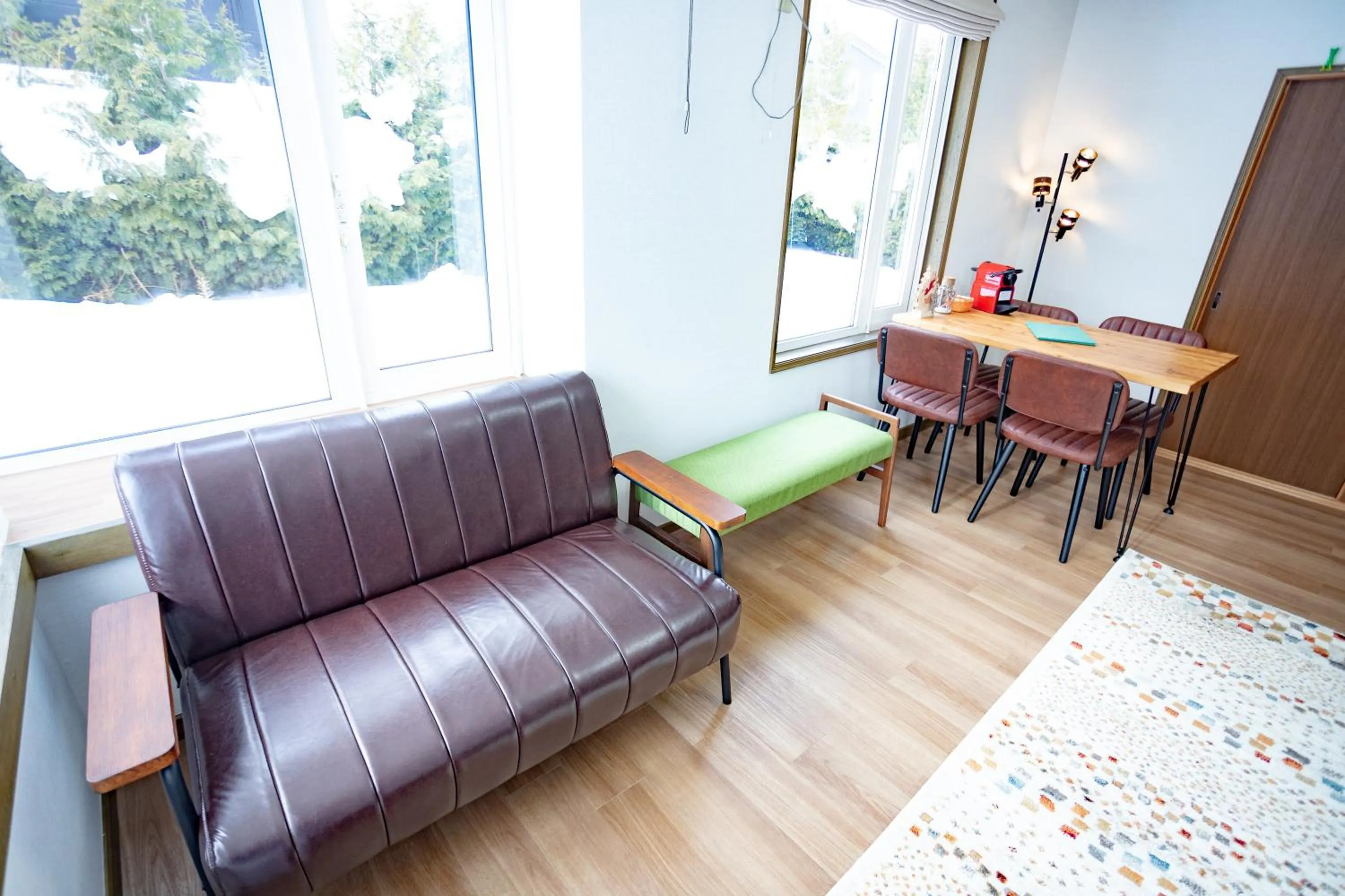 Living room in CHALET BURLAP FURANUI