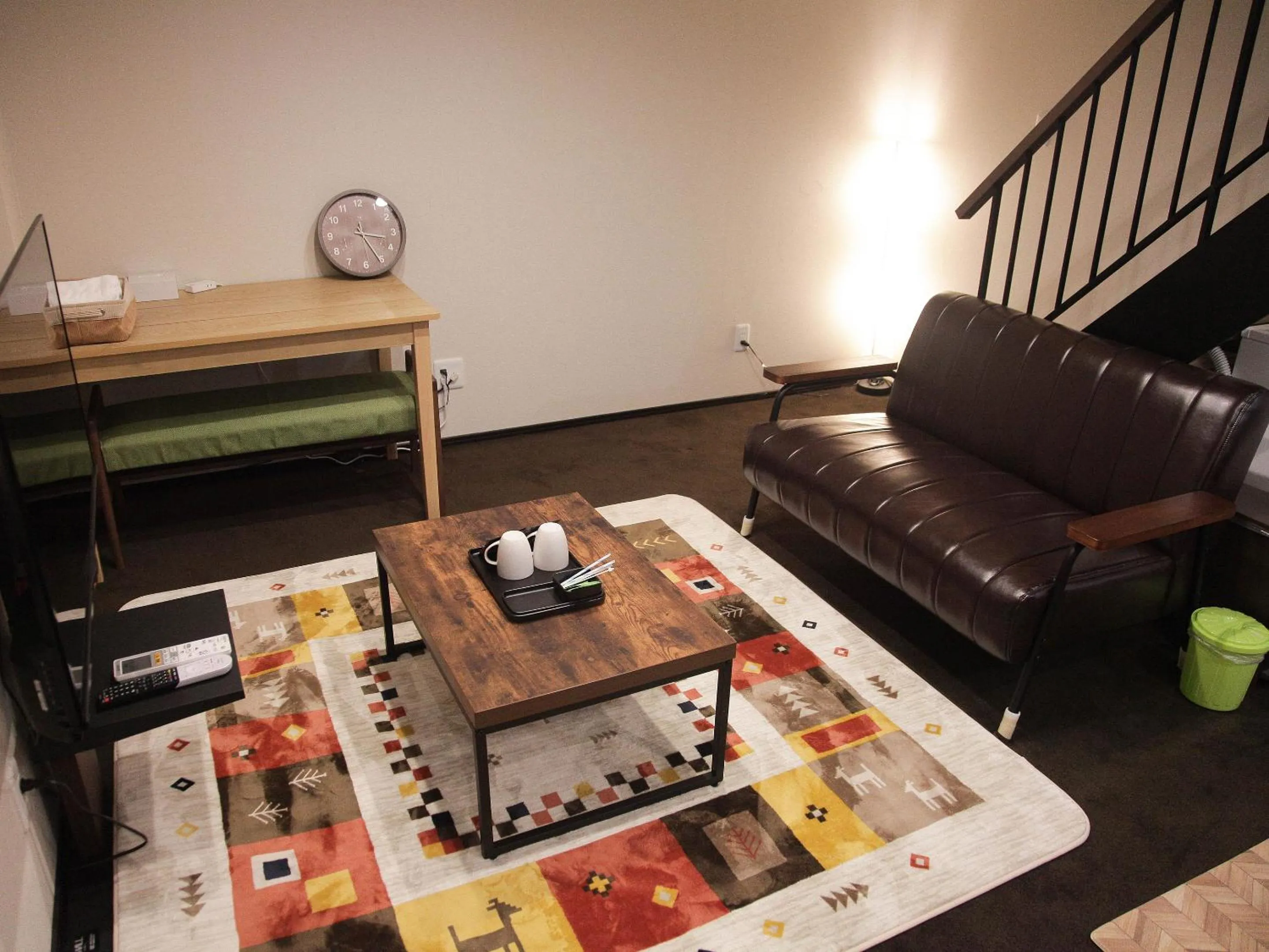 Living room in CHALET BURLAP FURANUI