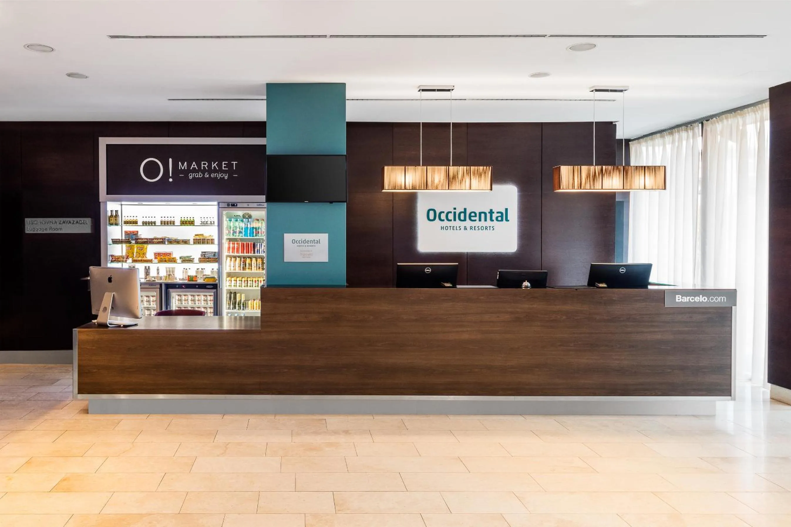 Lobby or reception in Occidental Praha Five