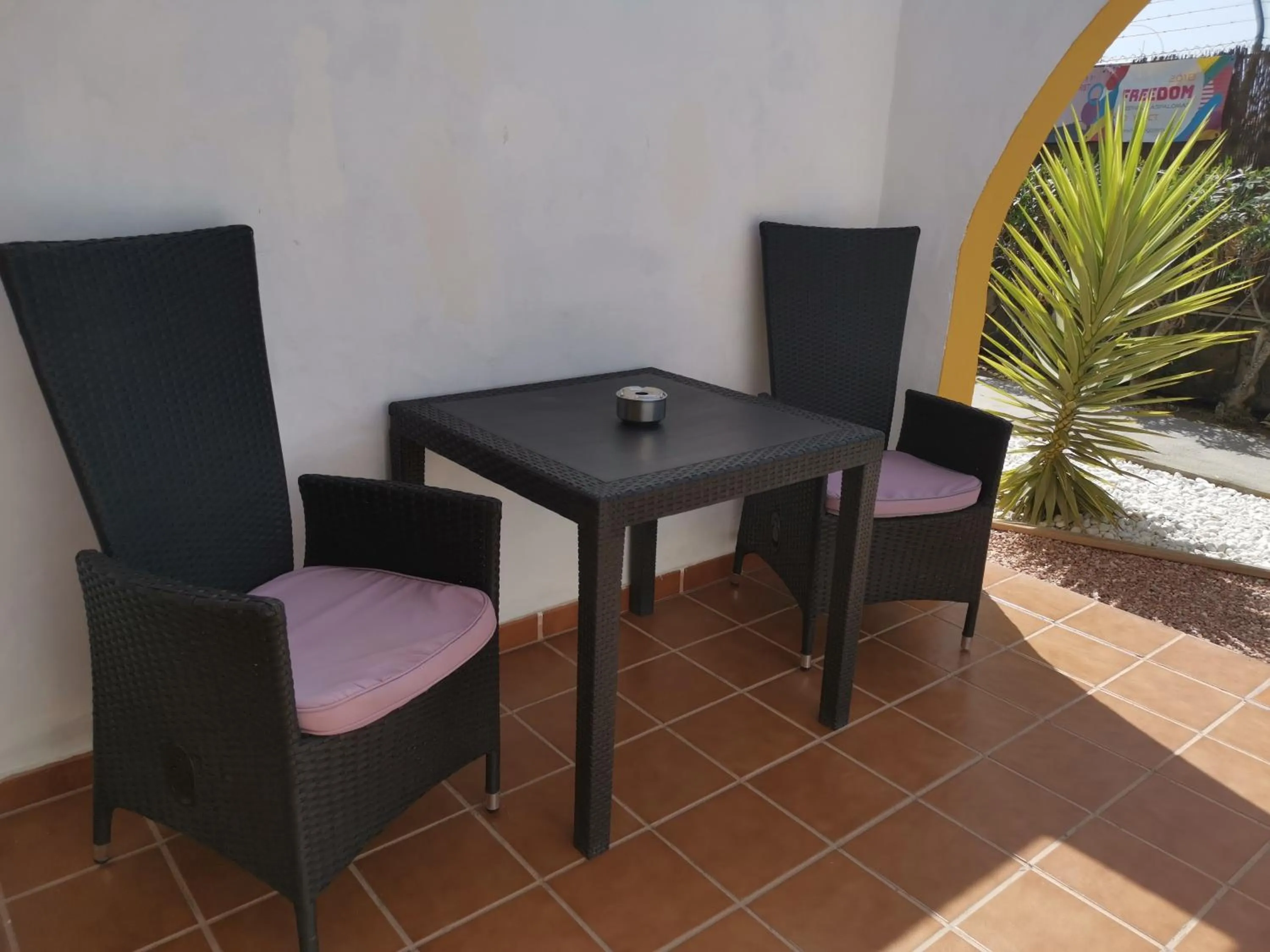 Balcony/Terrace in Rainbow Golf Bungalows, Gay Men-only Resort