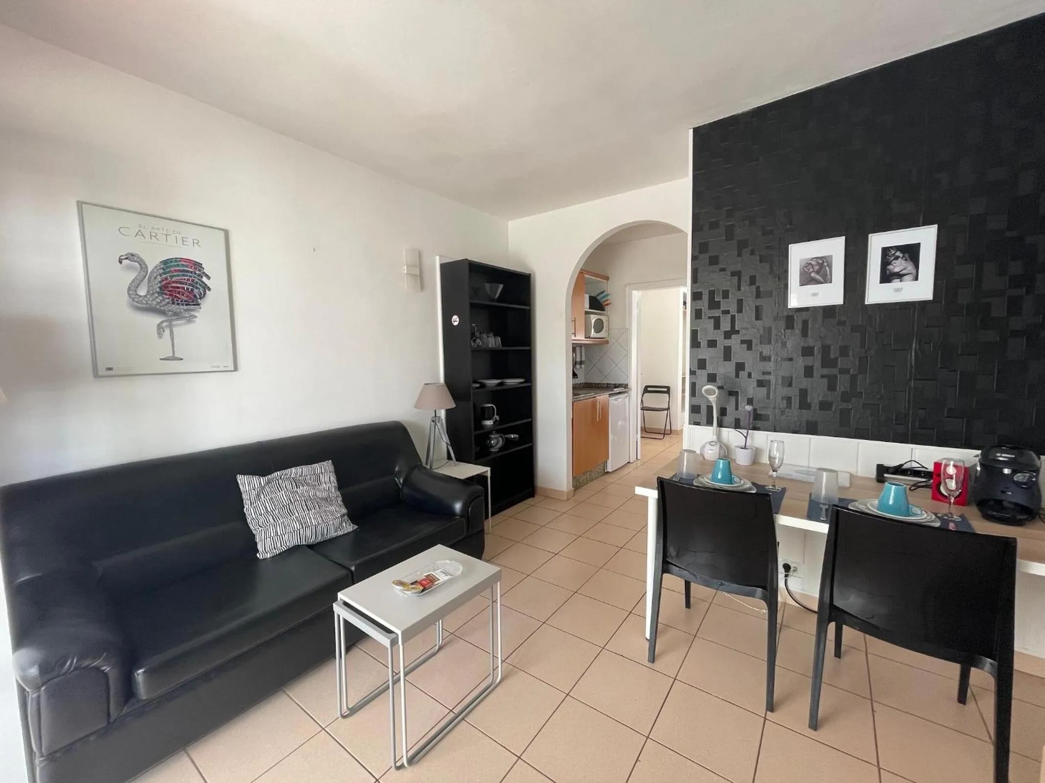 Living room in Rainbow Golf Bungalows, Gay Men-only Resort