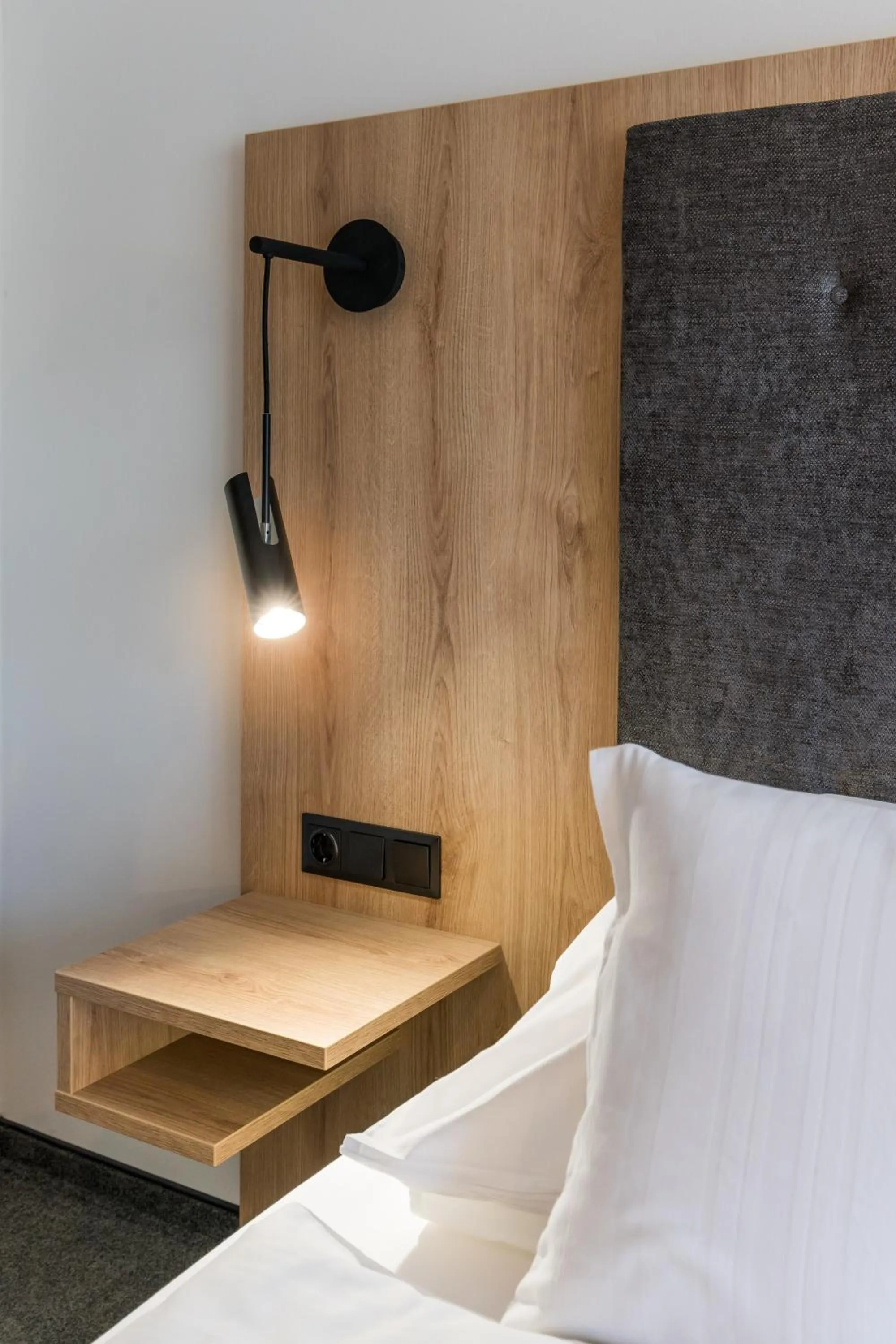 Decorative detail, Bed in Hotel Schwan