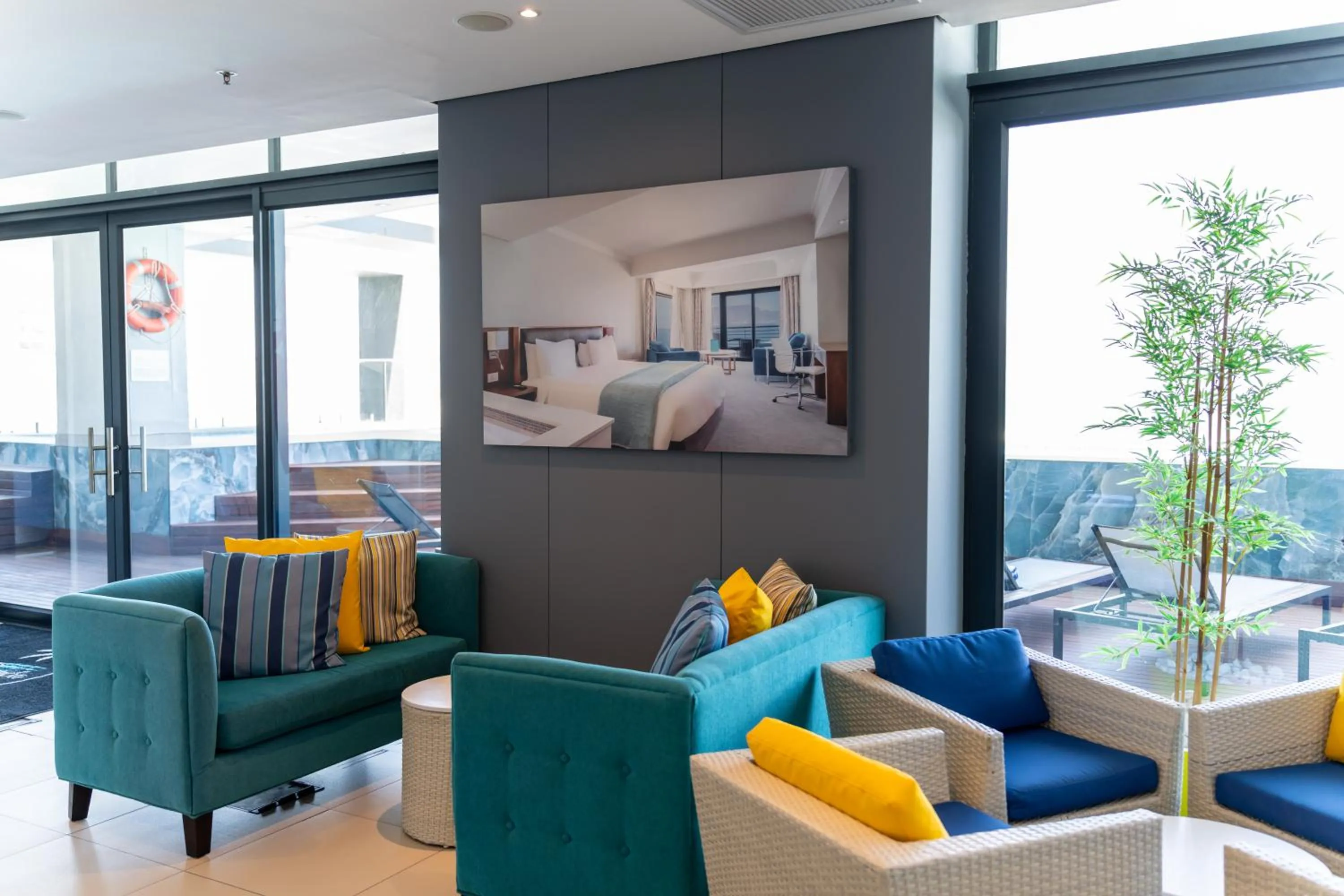 Pool view in Blaauwberg Beach Hotel