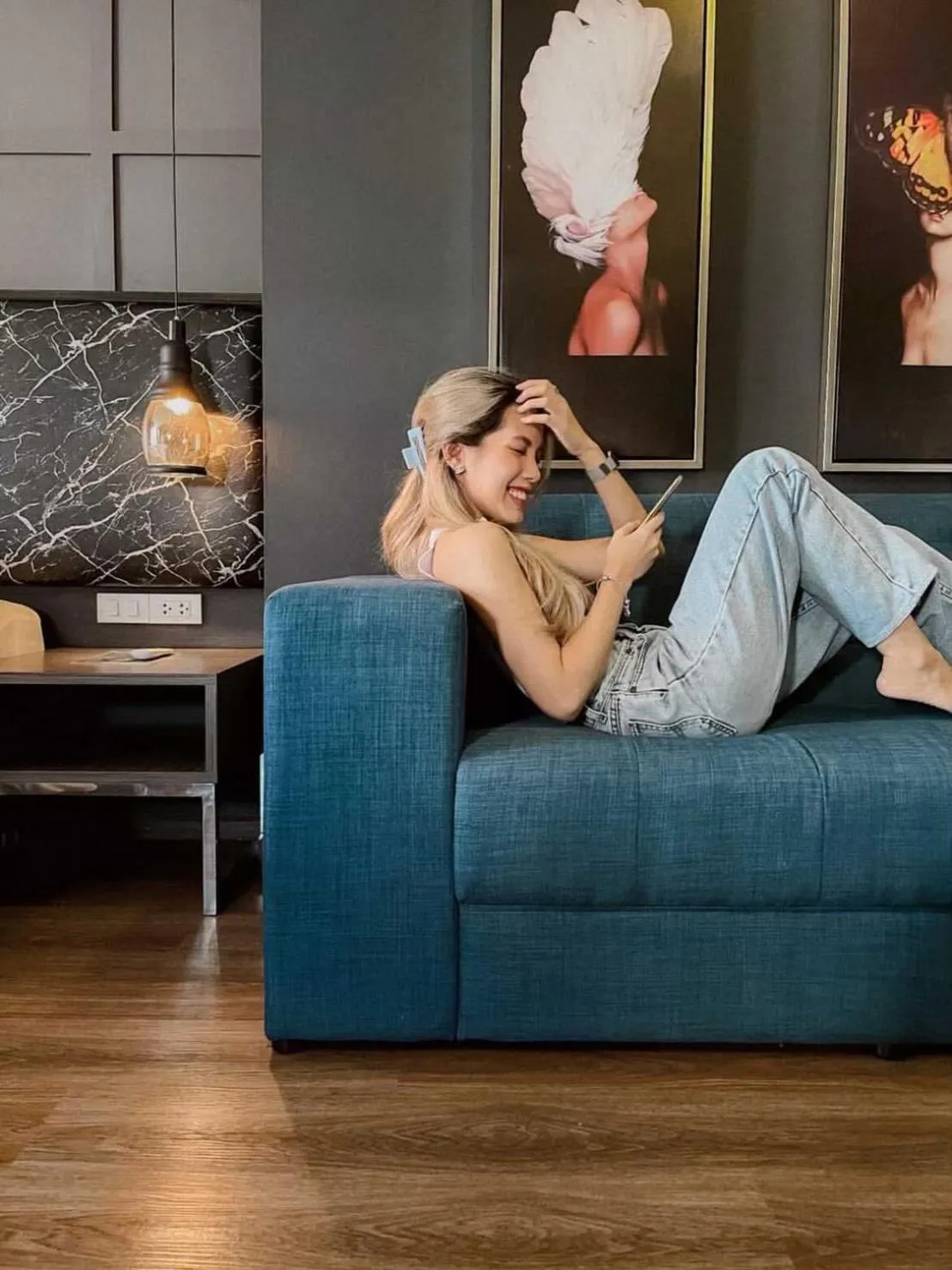 Living room in De Prime Rangnam Hotel