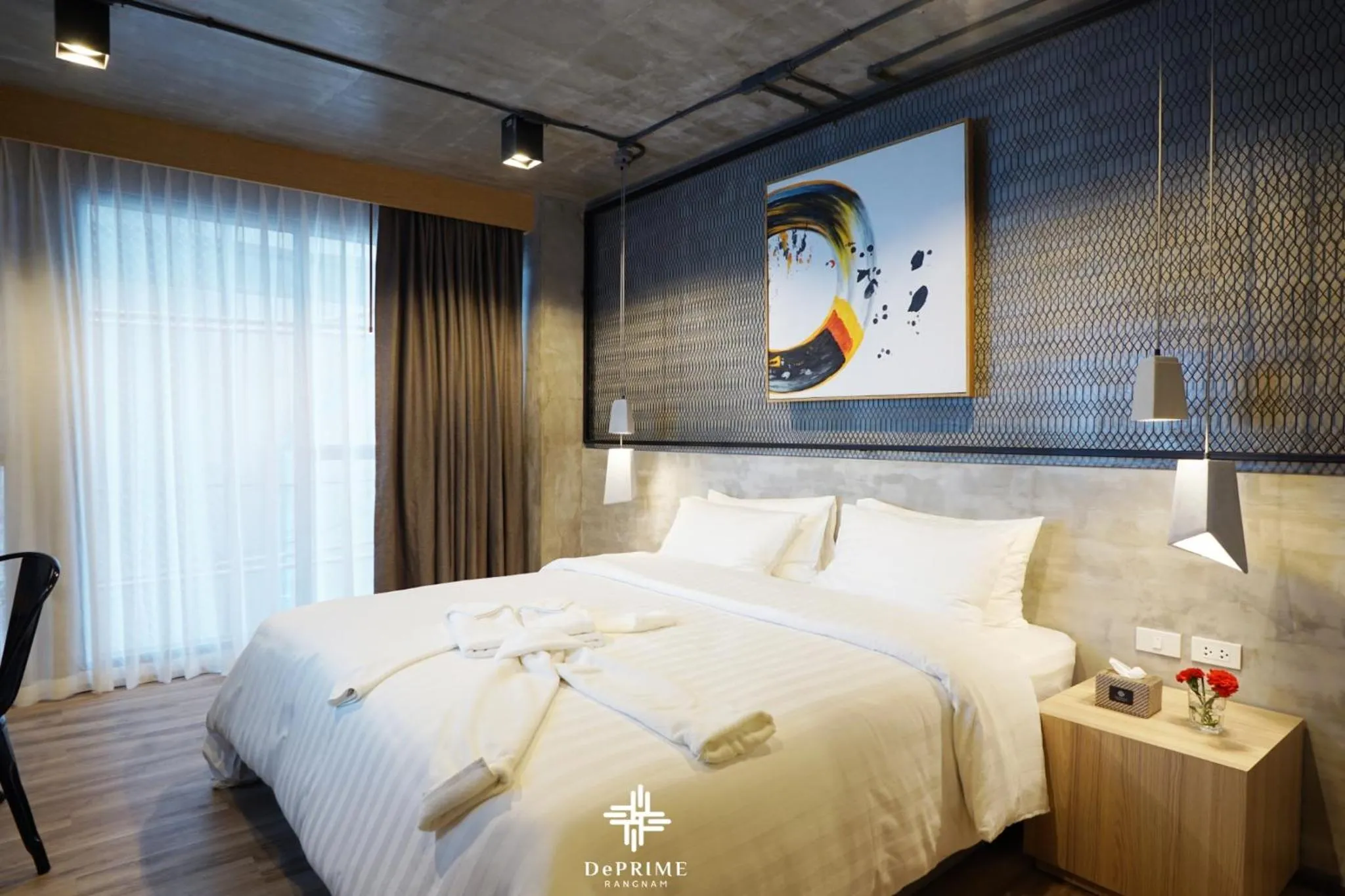 Bedroom, Bed in De Prime Rangnam Hotel