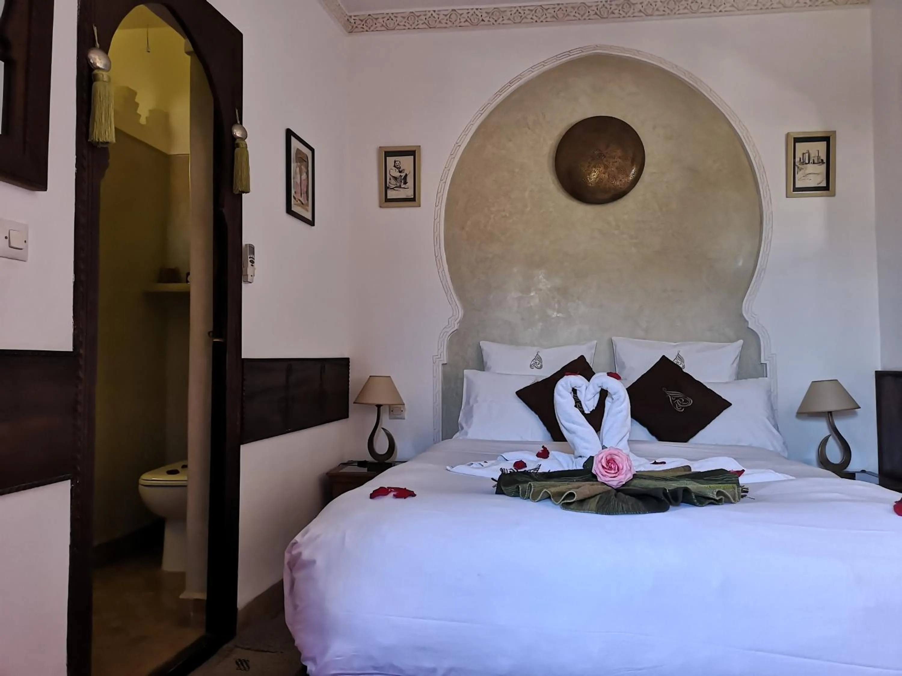Bedroom, Bed in Riad Charme d'Orient Adults Only