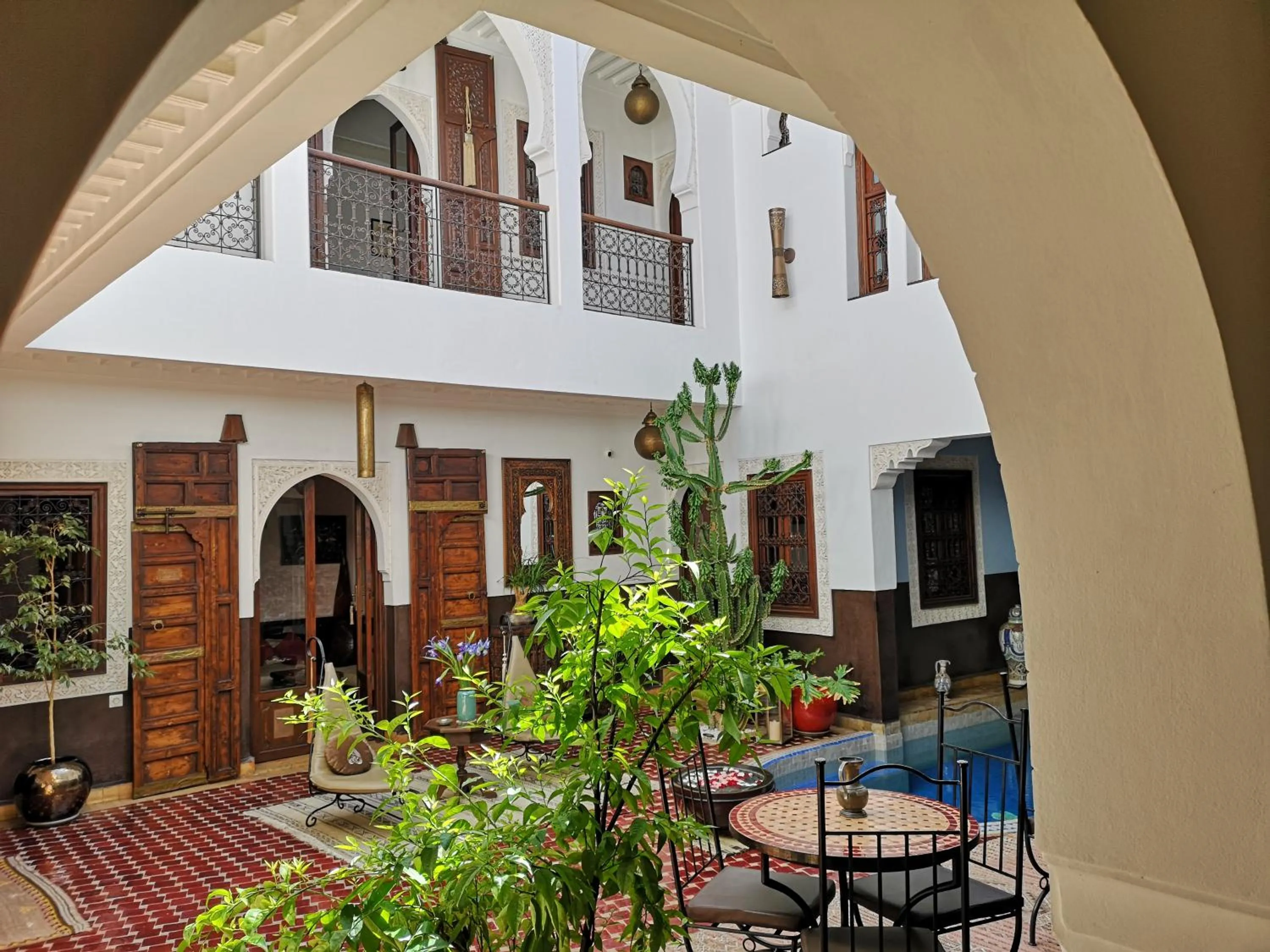Inner courtyard view in Riad Charme d'Orient Adults Only