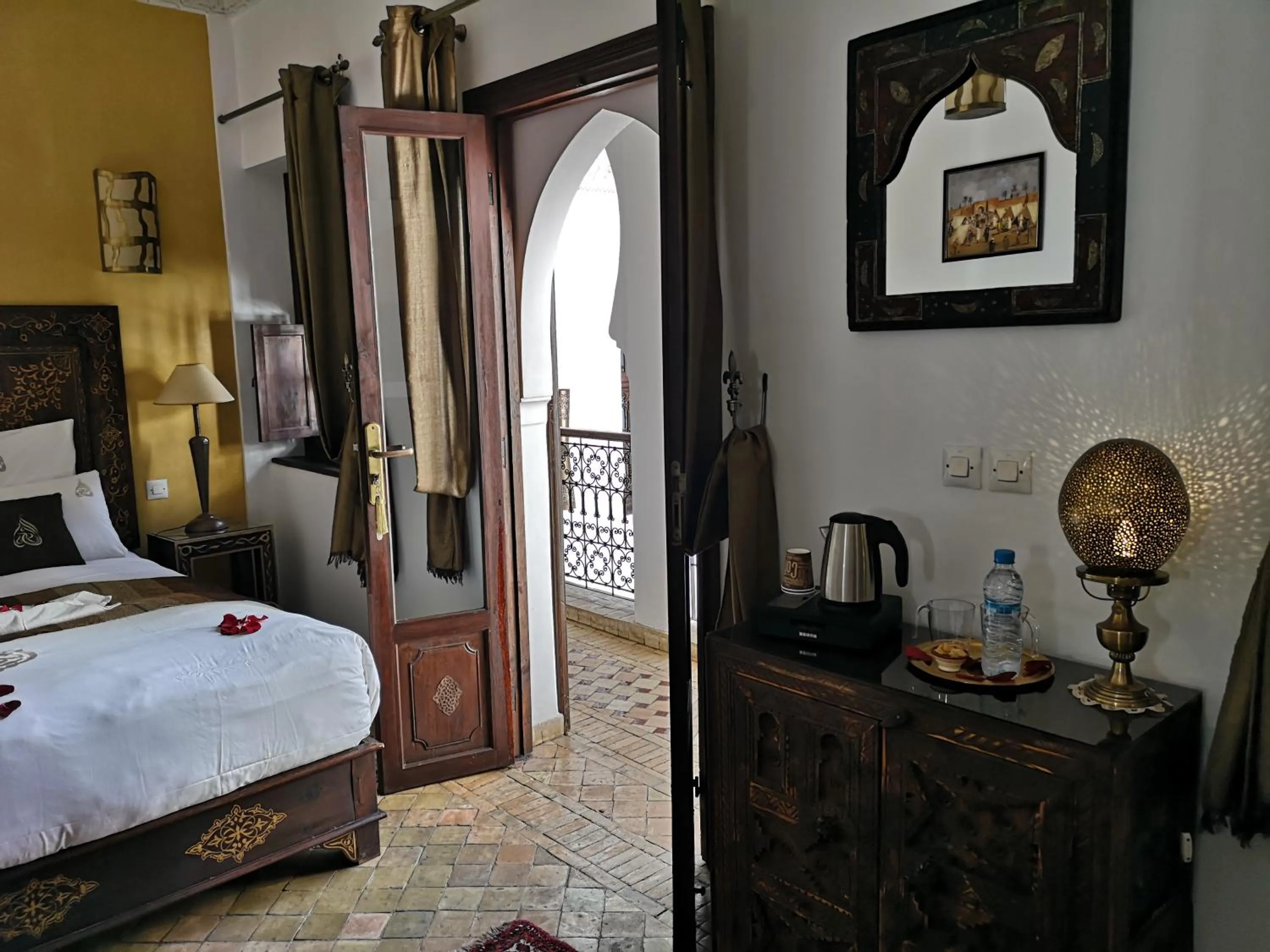 Bedroom, Bed in Riad Charme d'Orient Adults Only
