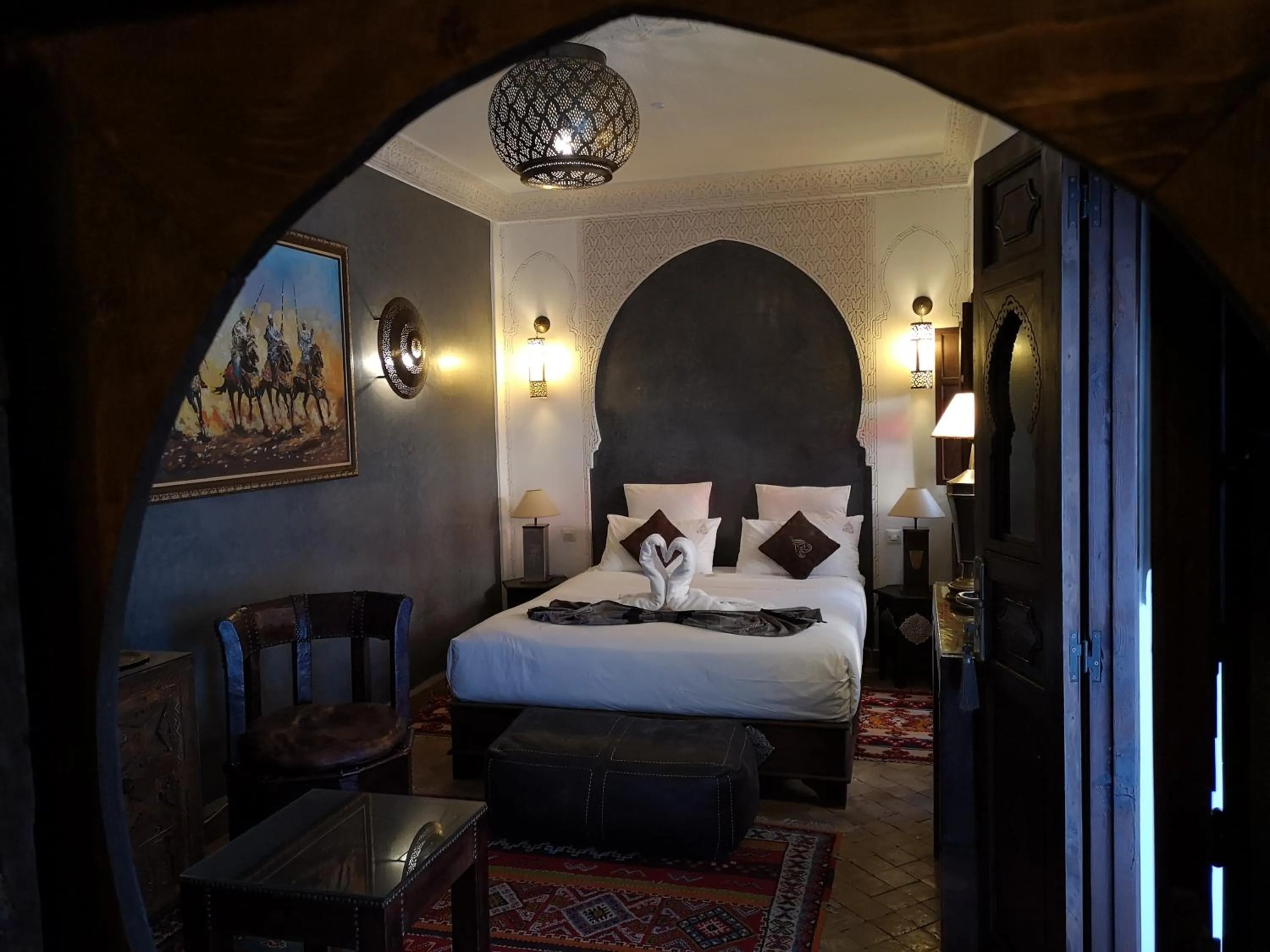 Photo of the whole room, Bed in Riad Charme d'Orient Adults Only