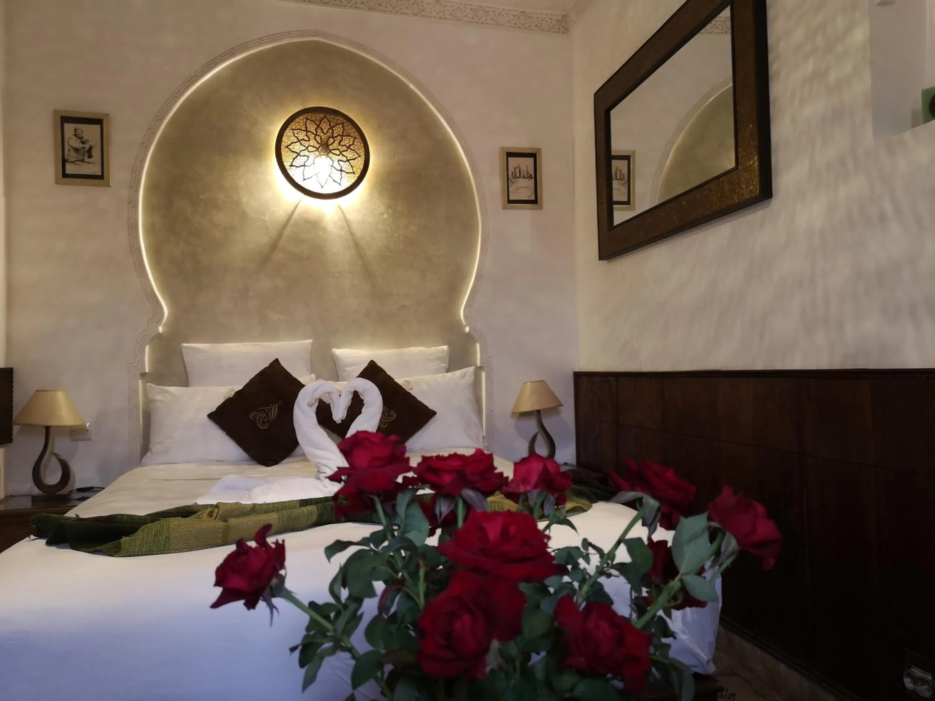 Bedroom, Bed in Riad Charme d'Orient Adults Only