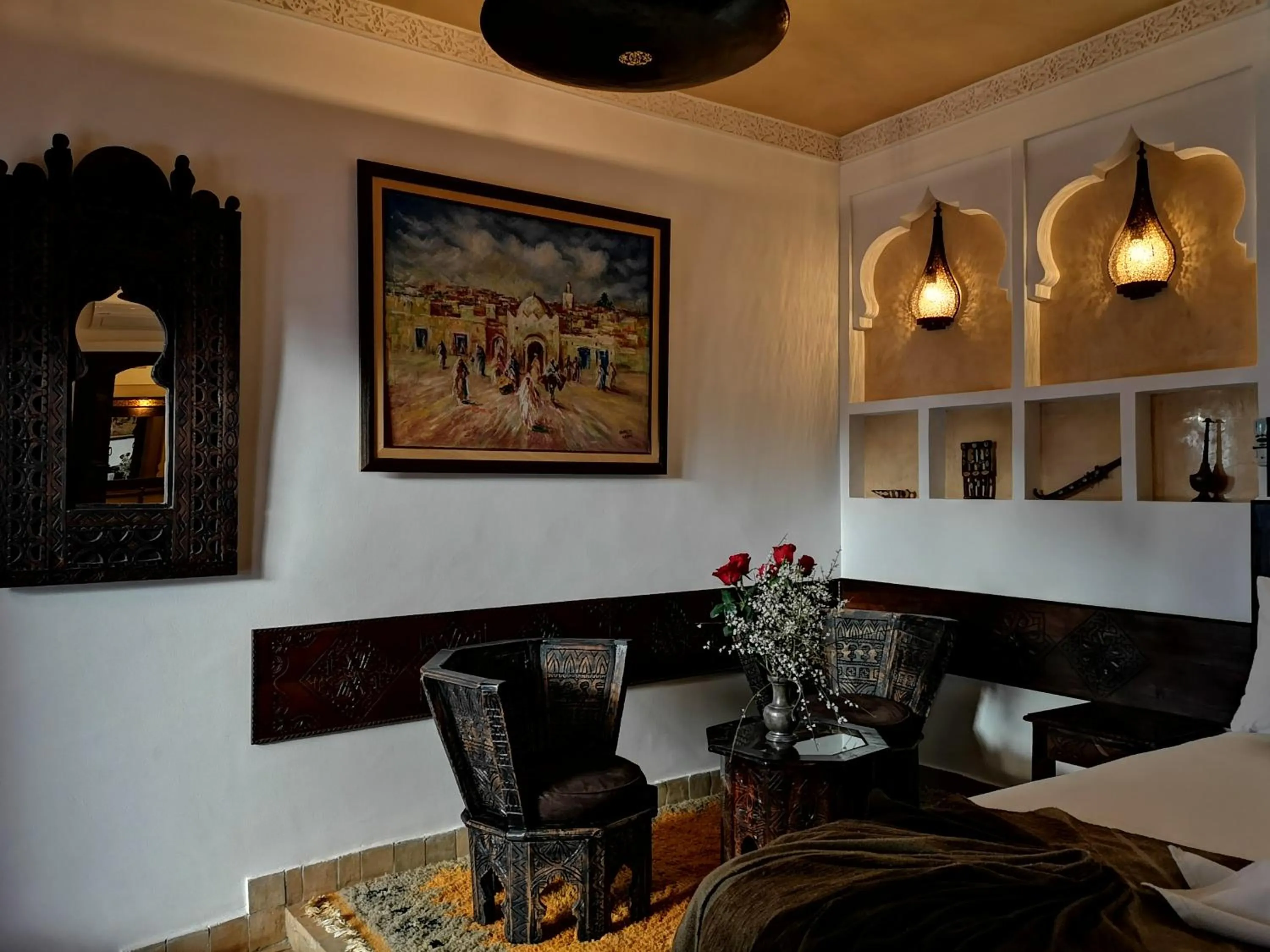 Living room in Riad Charme d'Orient Adults Only