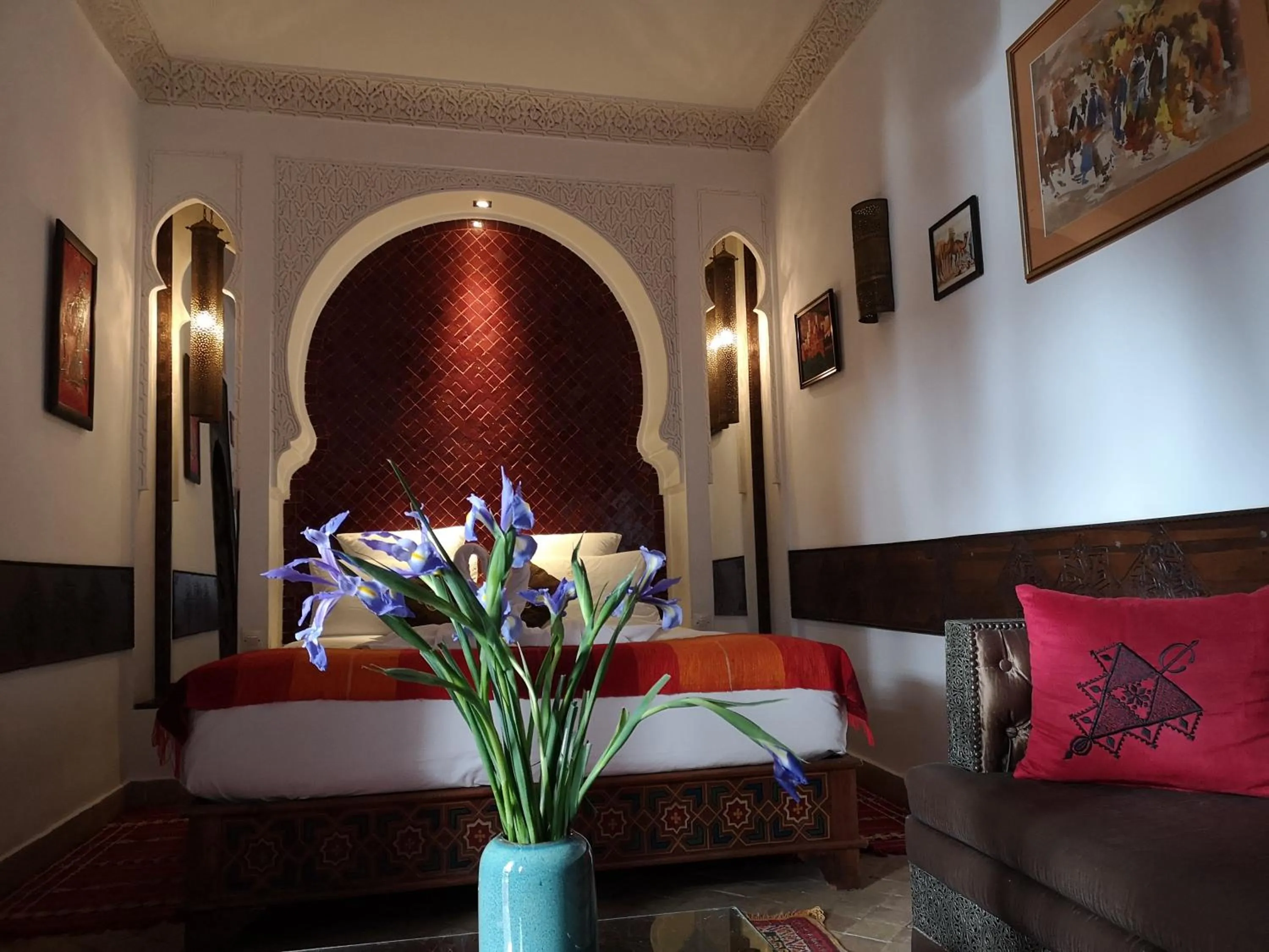 Bedroom in Riad Charme d'Orient Adults Only