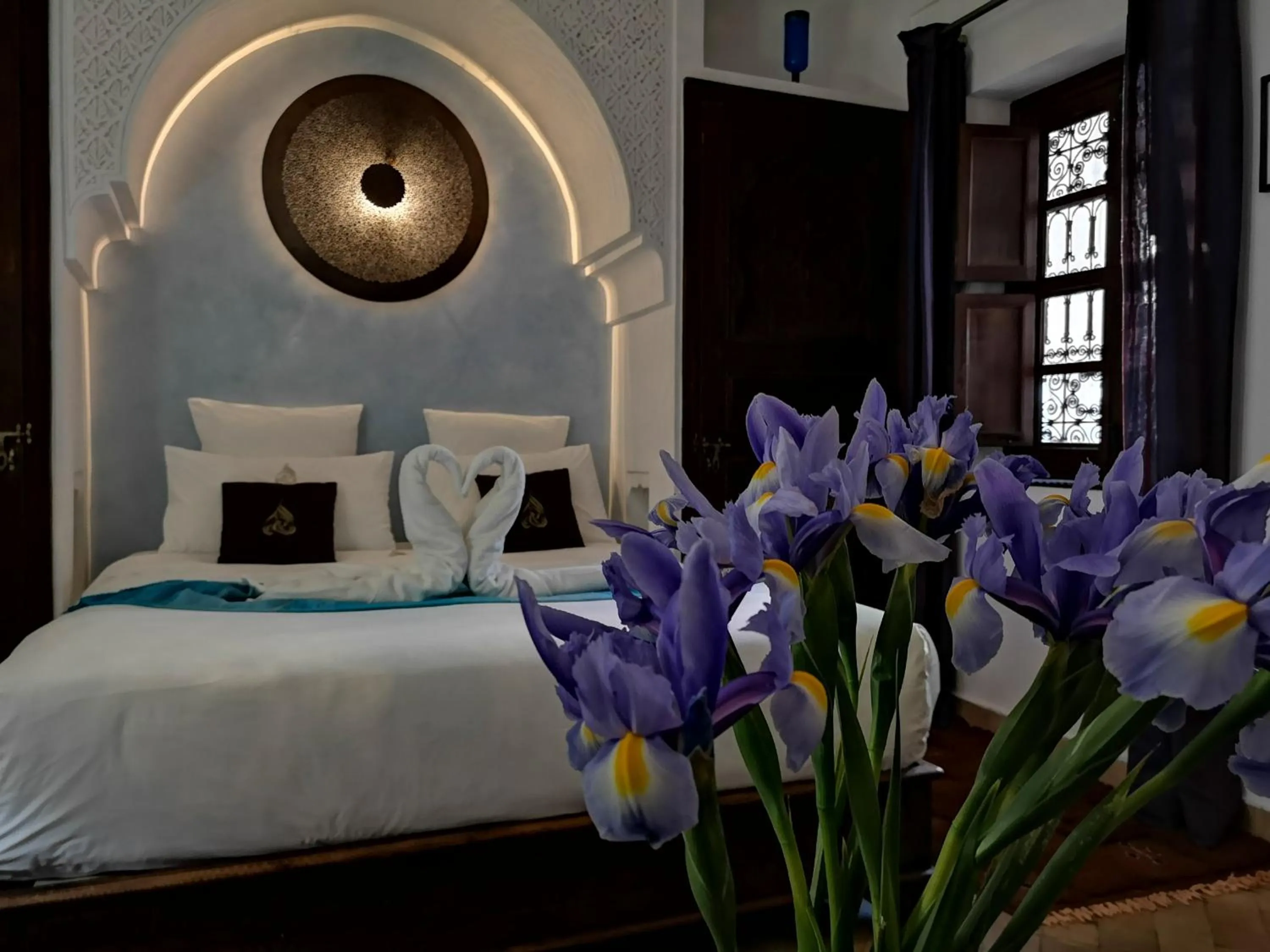 Bedroom, Bed in Riad Charme d'Orient Adults Only