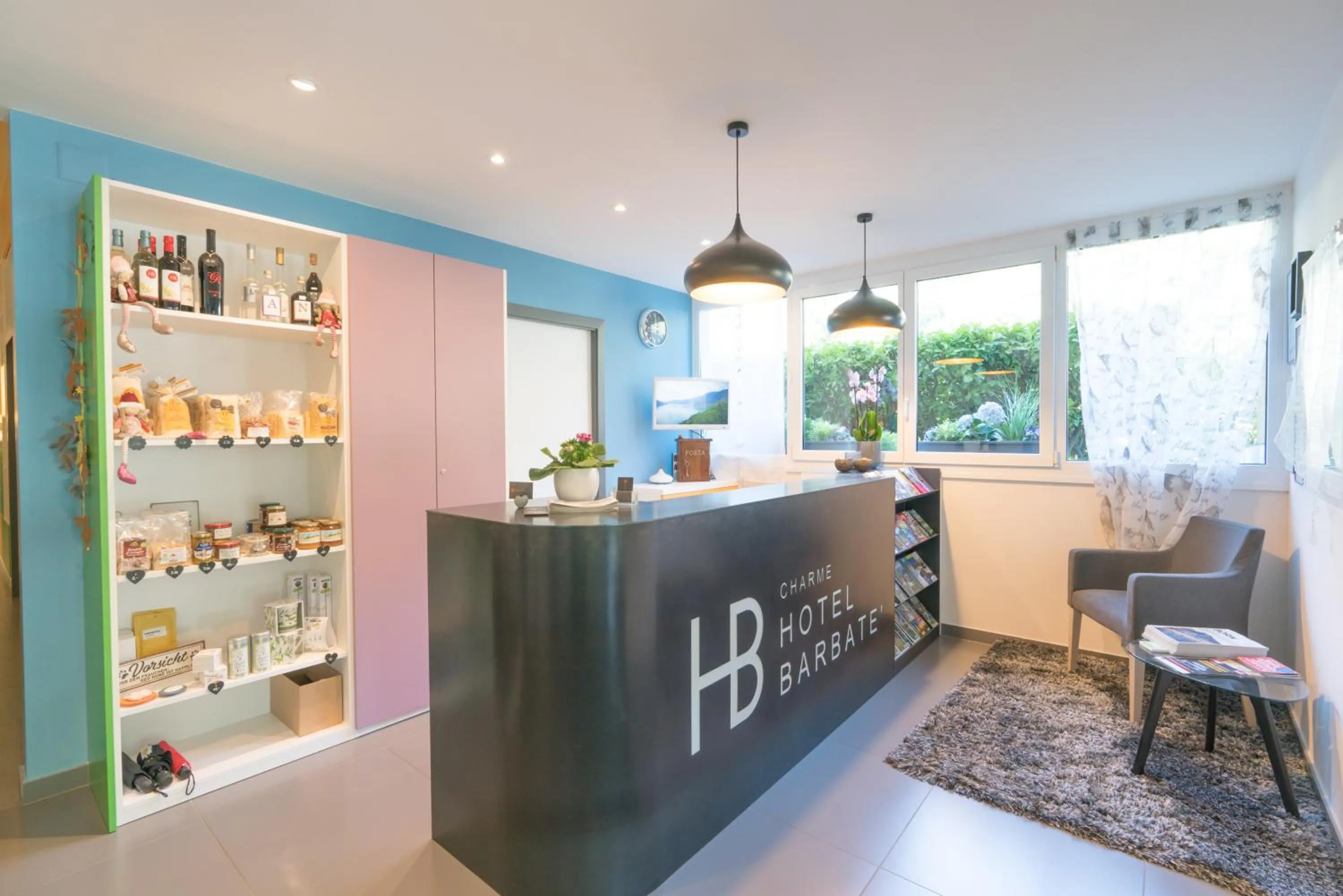 Lobby or reception in Charme Hotel Barbatè