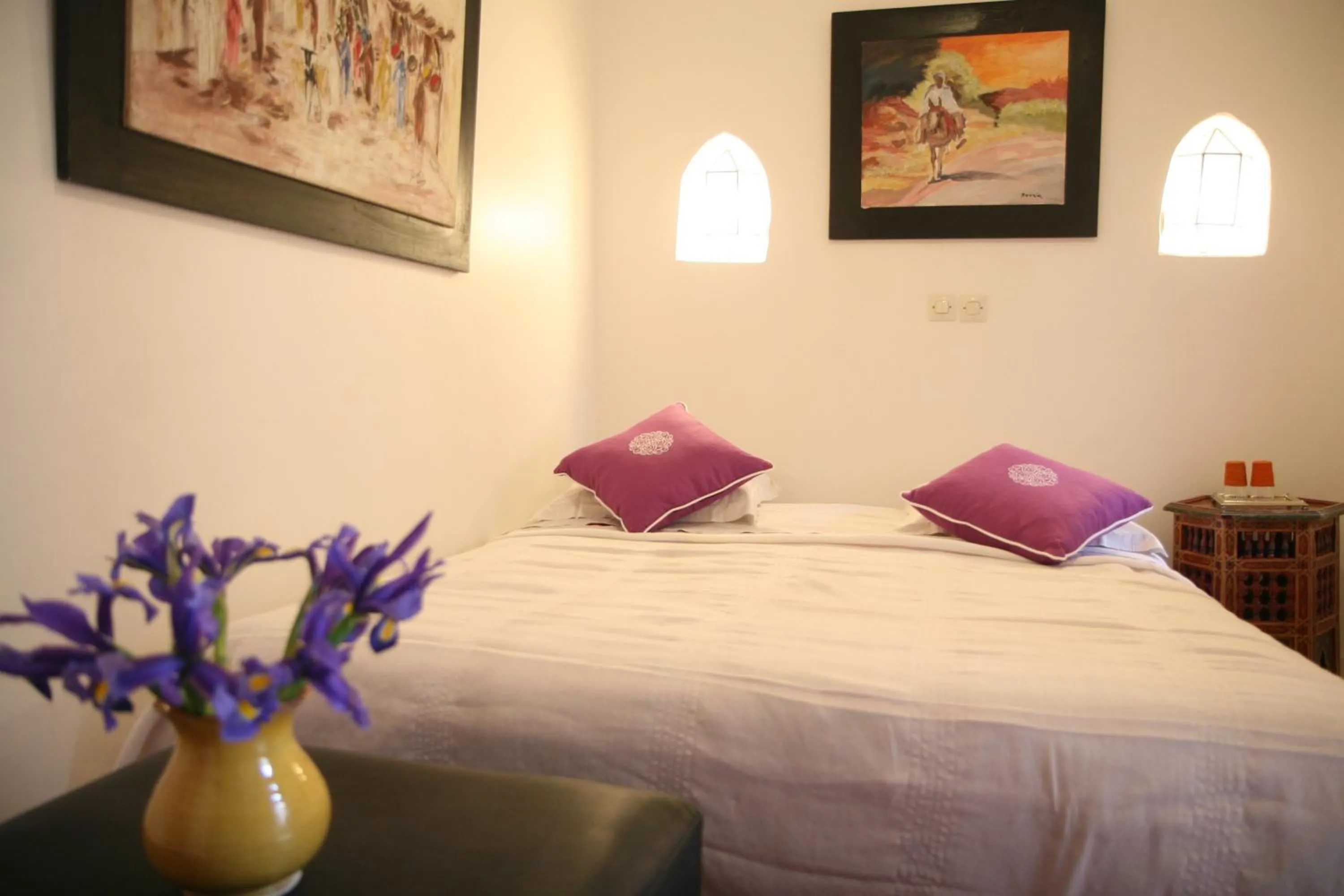 Bed in Riad Spa Dar Nimbus